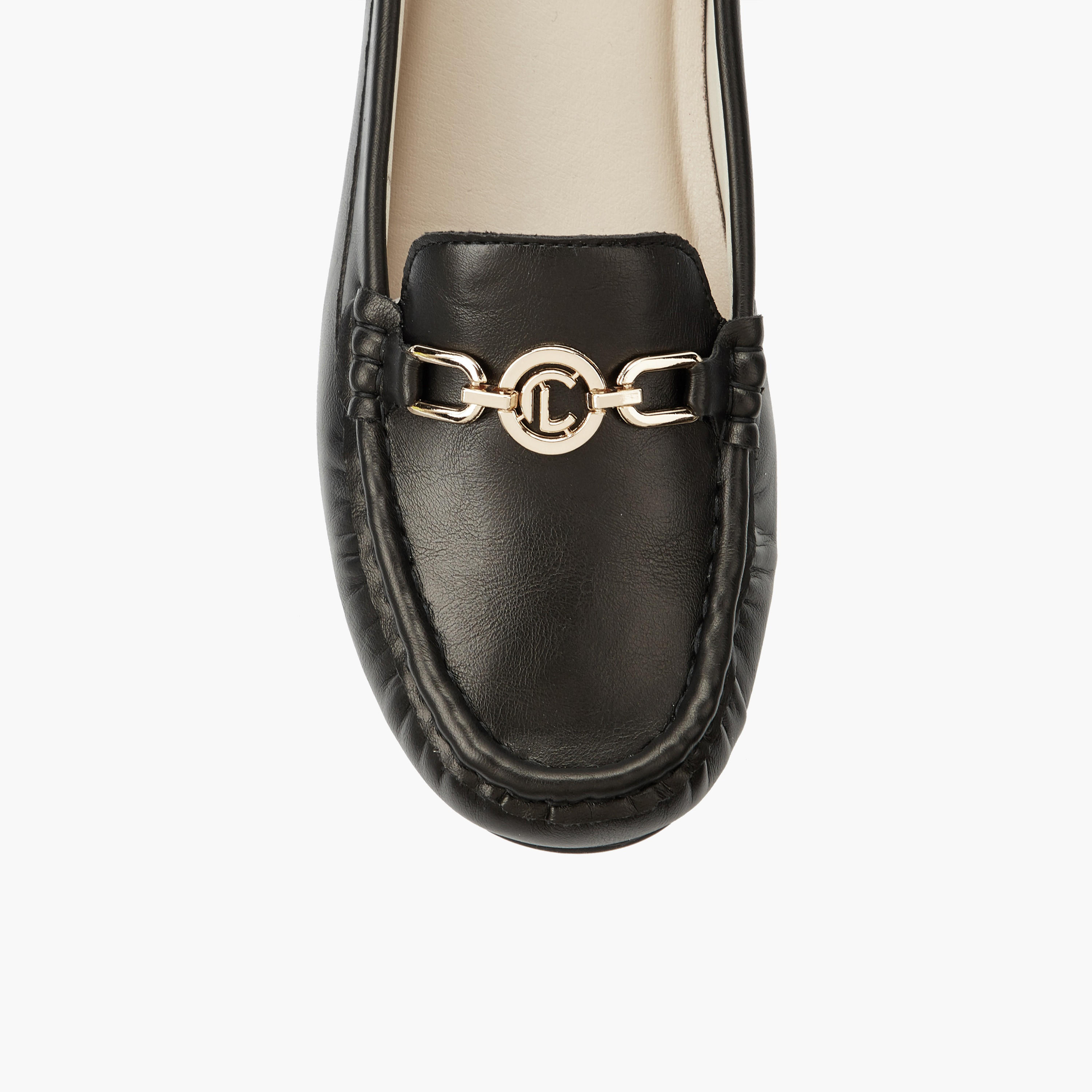 حذاء خفيف سهل الارتداء بكعب عريض للنساء من لو كونفورت-women-shoes-heels-image-4