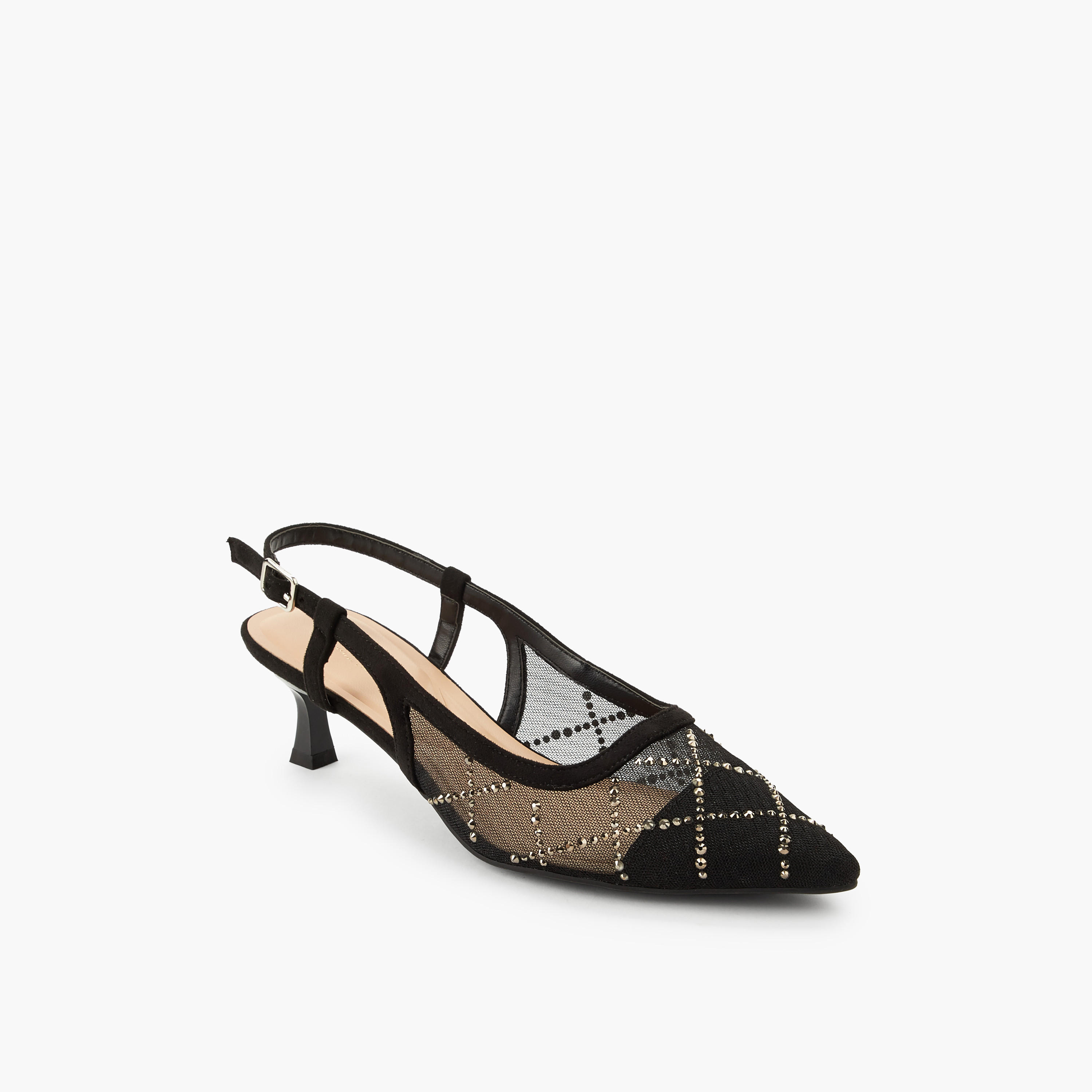 حذاء بكعب صغير مزين بمقدمة مدببة للنساء من سيليست-women-shoes-sandals-heeled-image-2