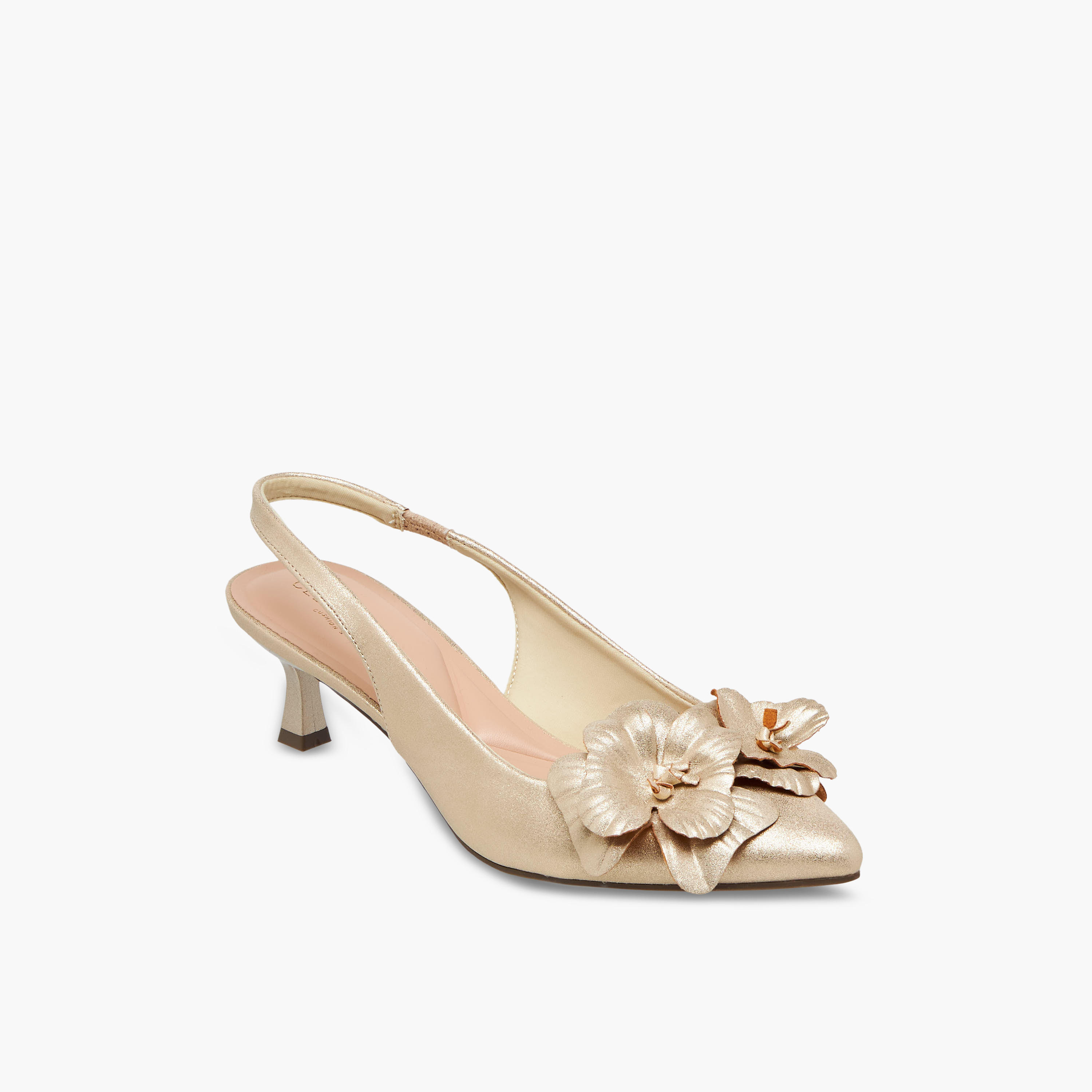 حذاء بحزام خلفي وزينة زهور وكعب صغير للنساء من سيليست-women-shoes-sandals-heeled-image-2