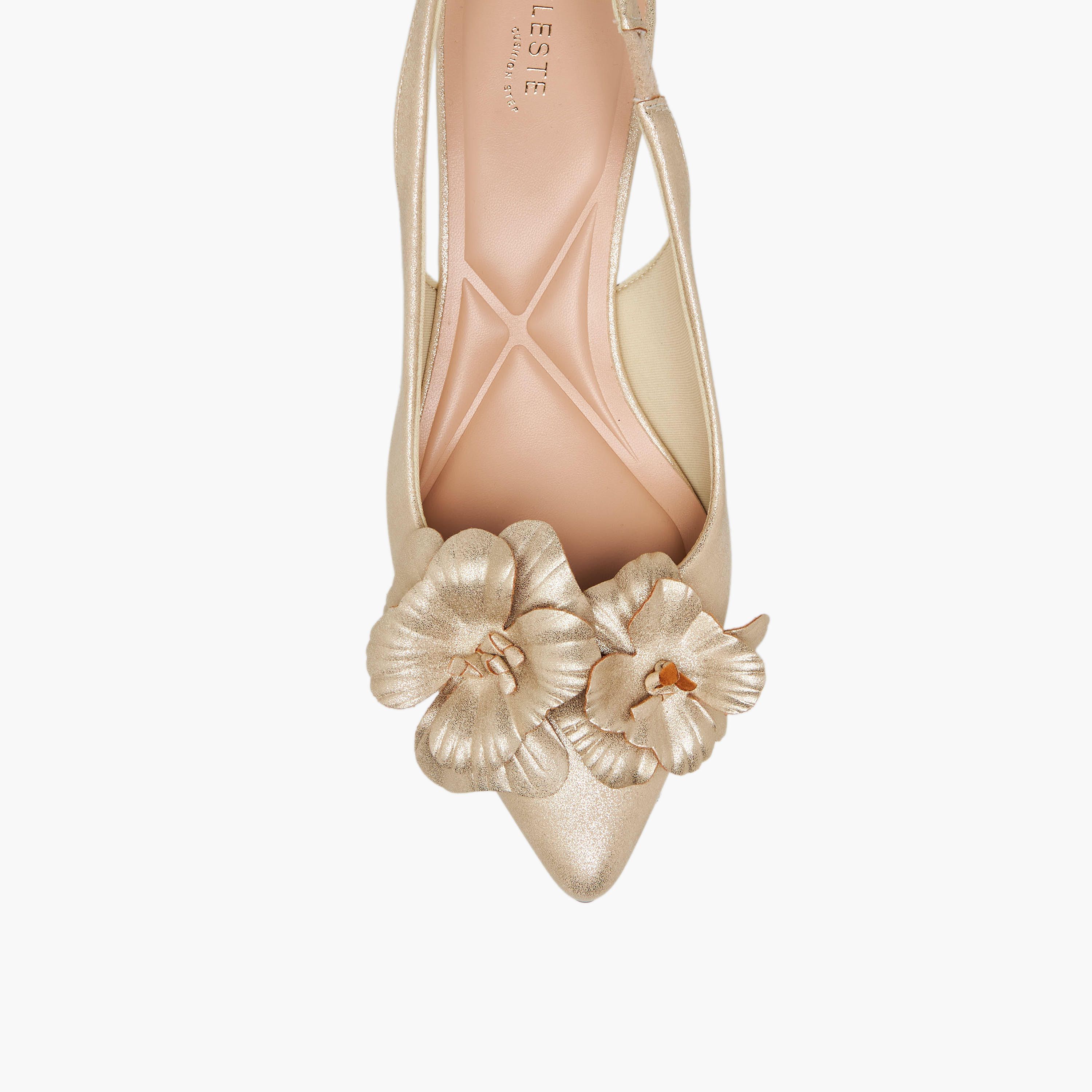 حذاء بحزام خلفي وزينة زهور وكعب صغير للنساء من سيليست-women-shoes-sandals-heeled-image-4