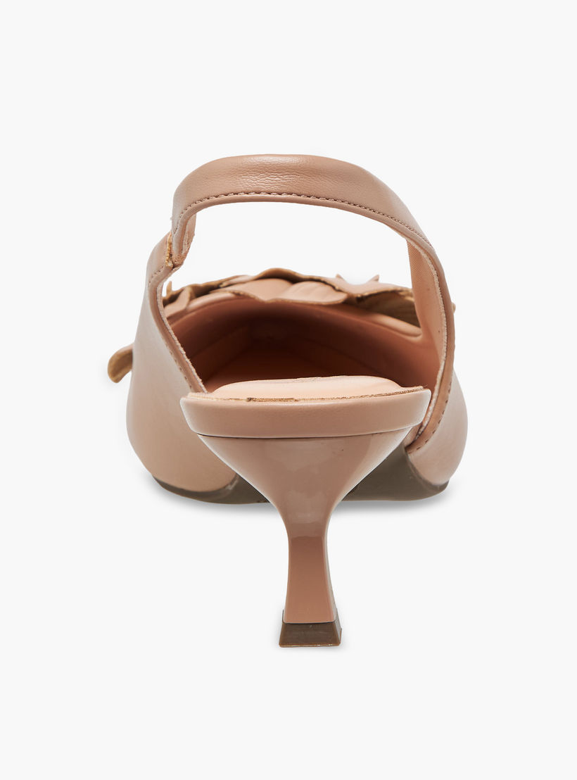 حذاء بحزام خلفي وزينة زهور وكعب صغير للنساء من سيليست-women-shoes-sandals-heeled-image-5