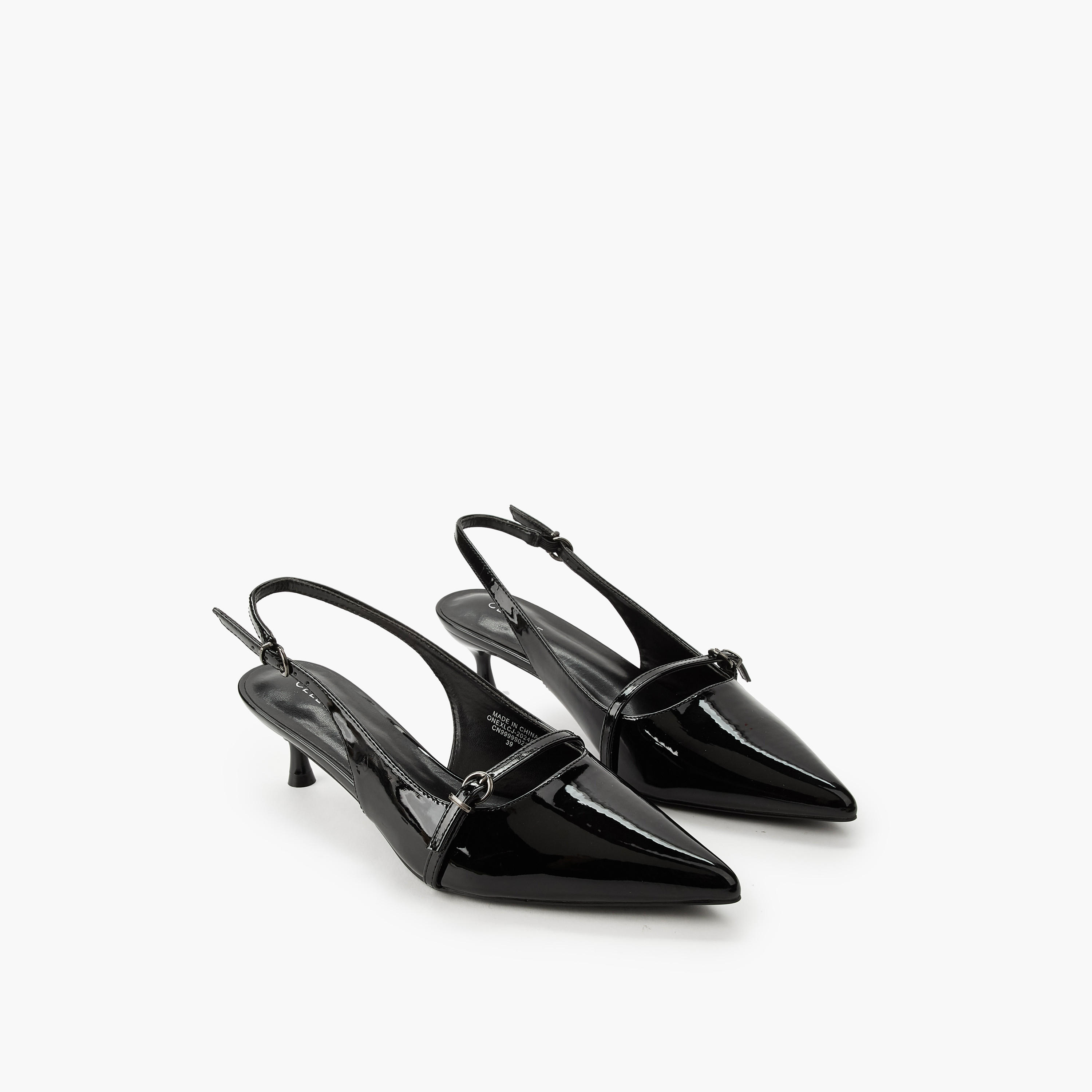 حذاء بمقدمة مدببة وكعب صغير للنساء من سيليست-women-shoes-sandals-heeled-image-1