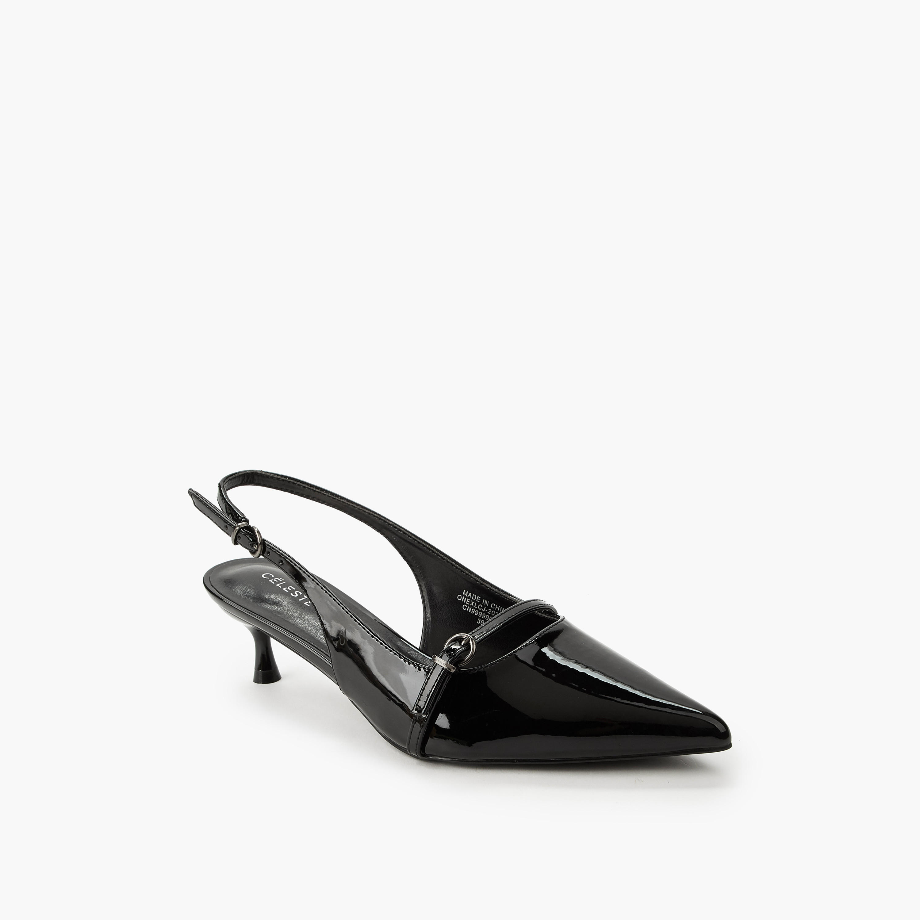 حذاء بمقدمة مدببة وكعب صغير للنساء من سيليست-women-shoes-sandals-heeled-image-2