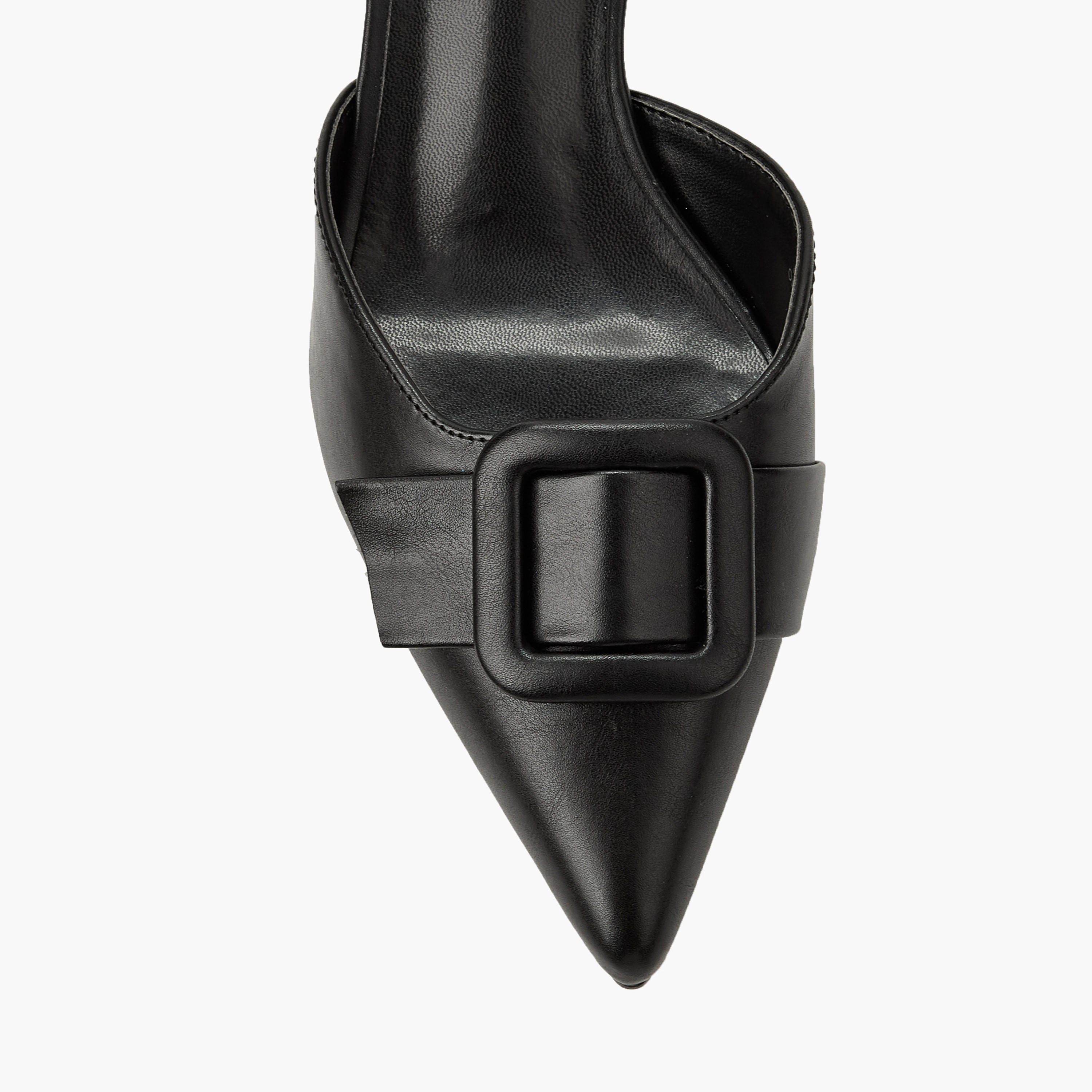 Celeste Women Buckle Detail Kitten Heel Pointed Toe Shoes-women-shoes-sandals-heeled-image-4