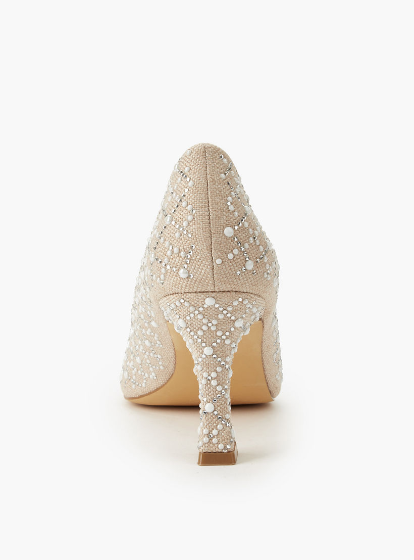 Celeste Women Embellished Flared Heel Pumps-women-shoes-sandals-heeled-image-5