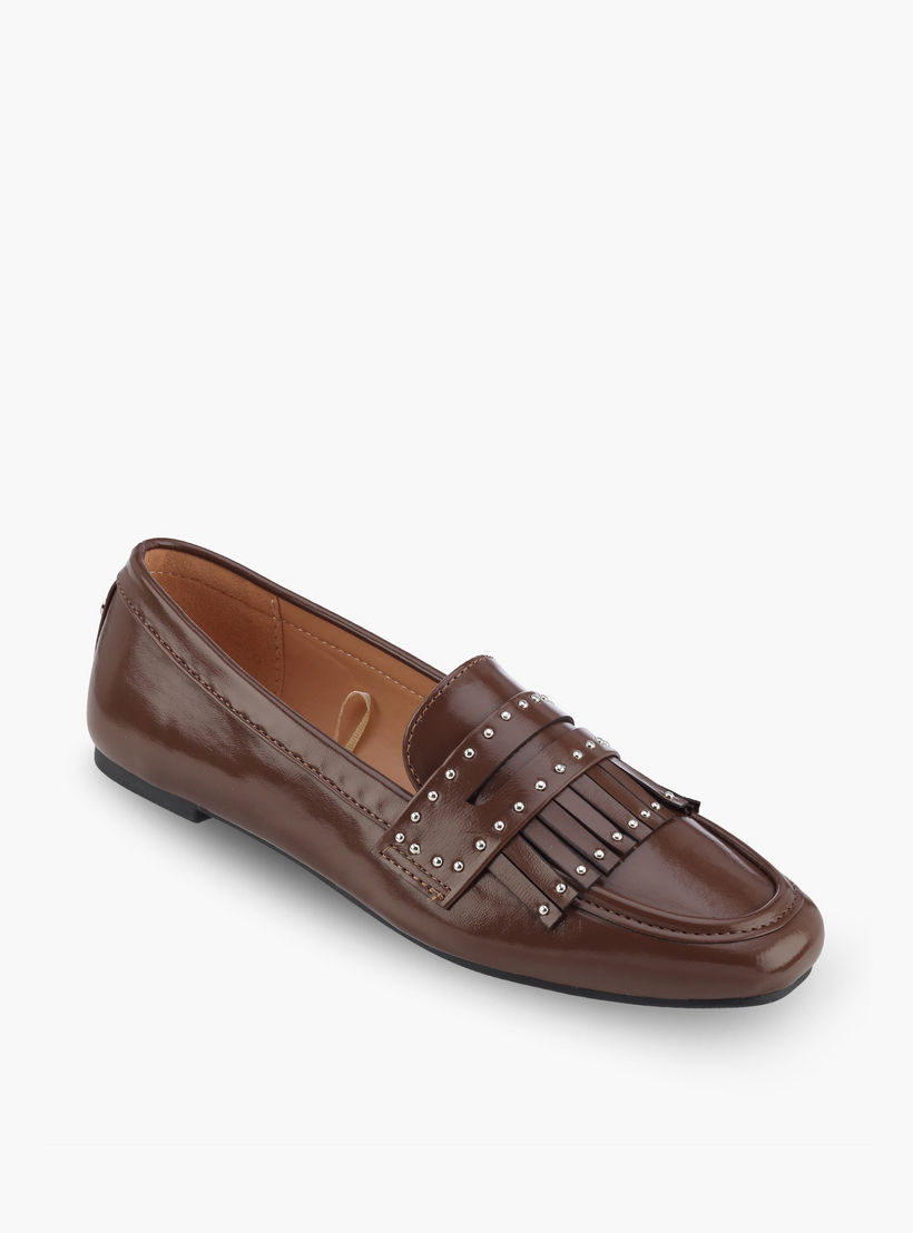 Celeste Women Embellished Slip-On Loafers-women-shoes-flats-loafers-image-2