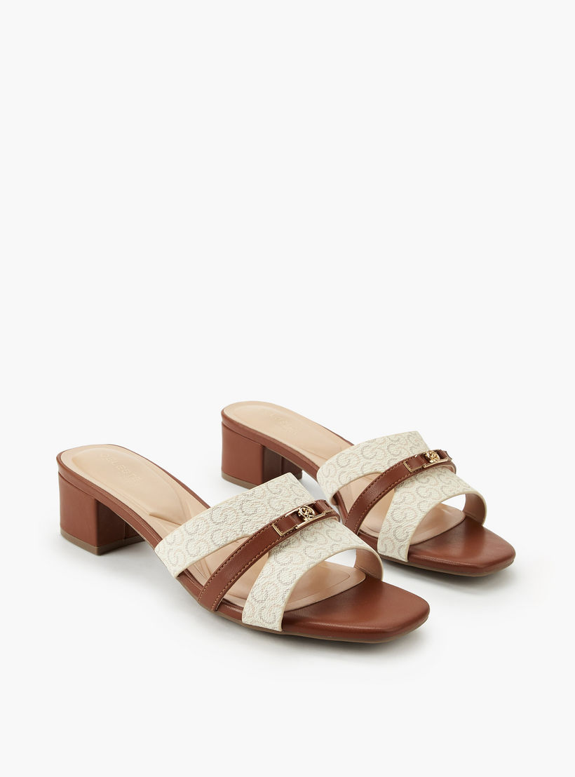 Celeste Women Monogram Print Block Heel Sandals-women-shoes-sandals-heeled-image-1