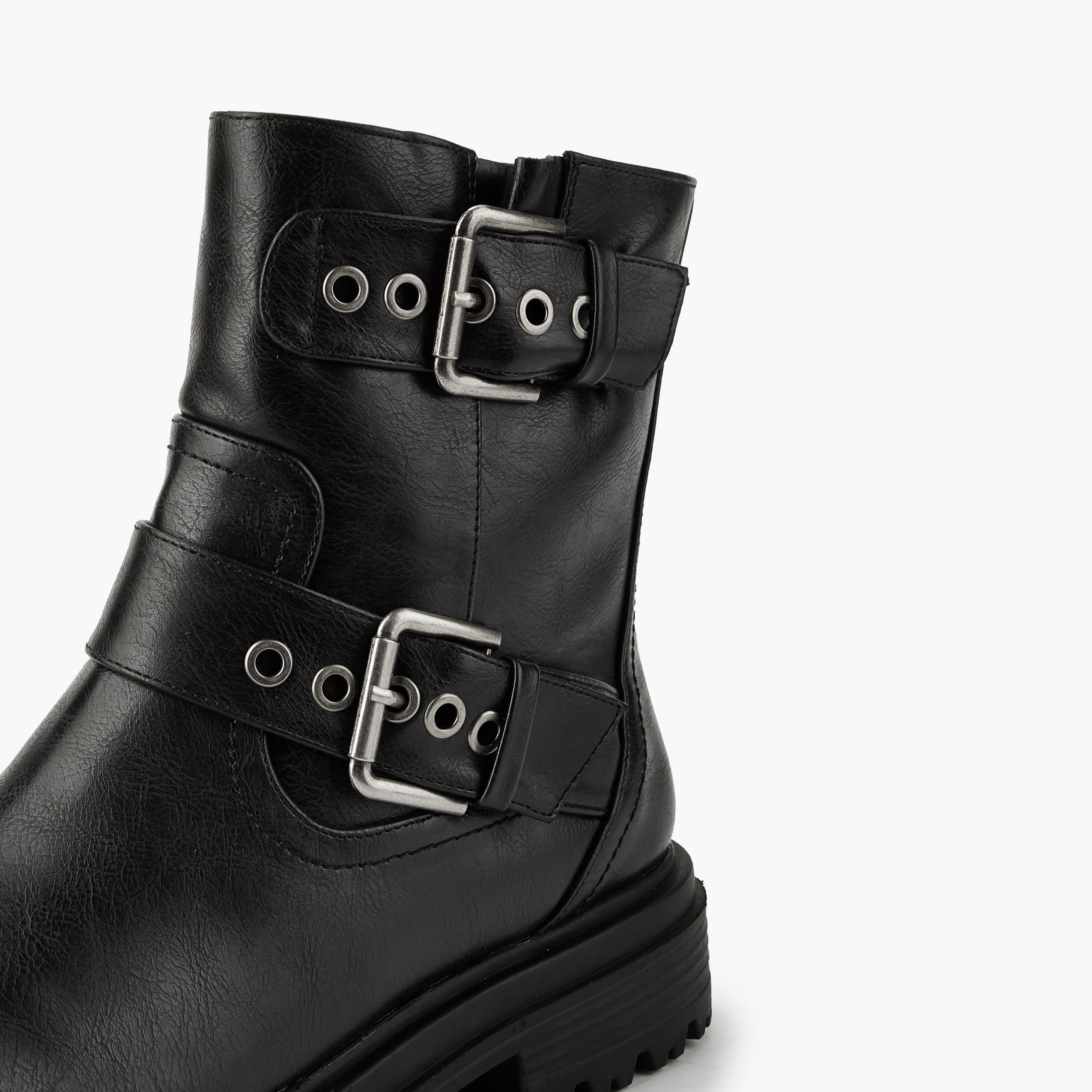 Flora Bella Women's Buckle Accent Ankle Boots-women-shoes-boots-image-4