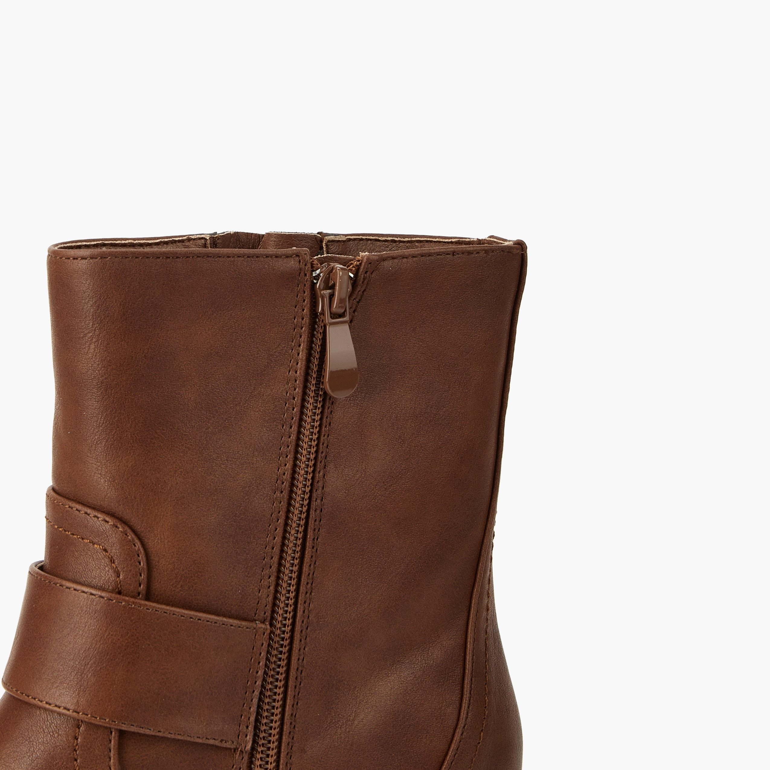 Flora Bella Women's Buckle Accent Ankle Boots-women-shoes-boots-image-5