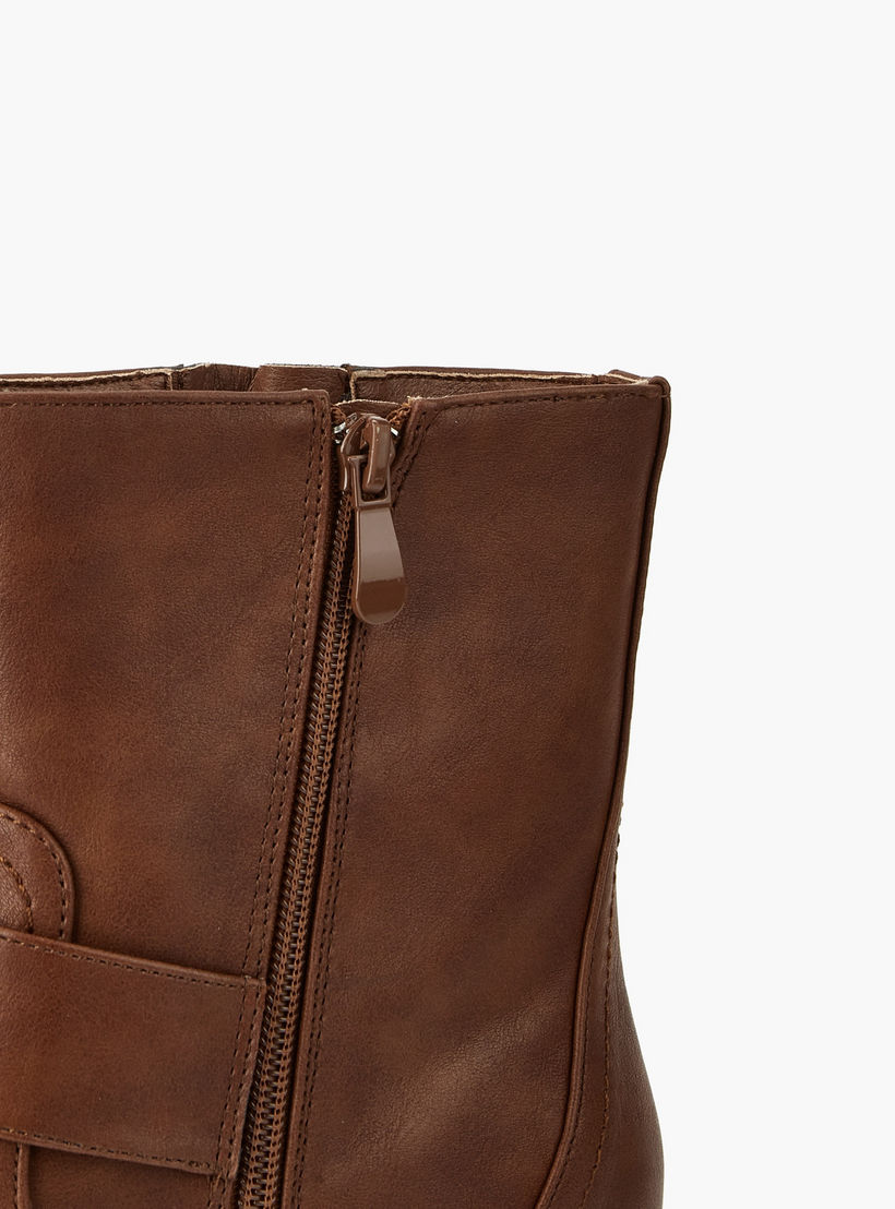 Flora Bella Women's Buckle Accent Ankle Boots-women-shoes-boots-image-5