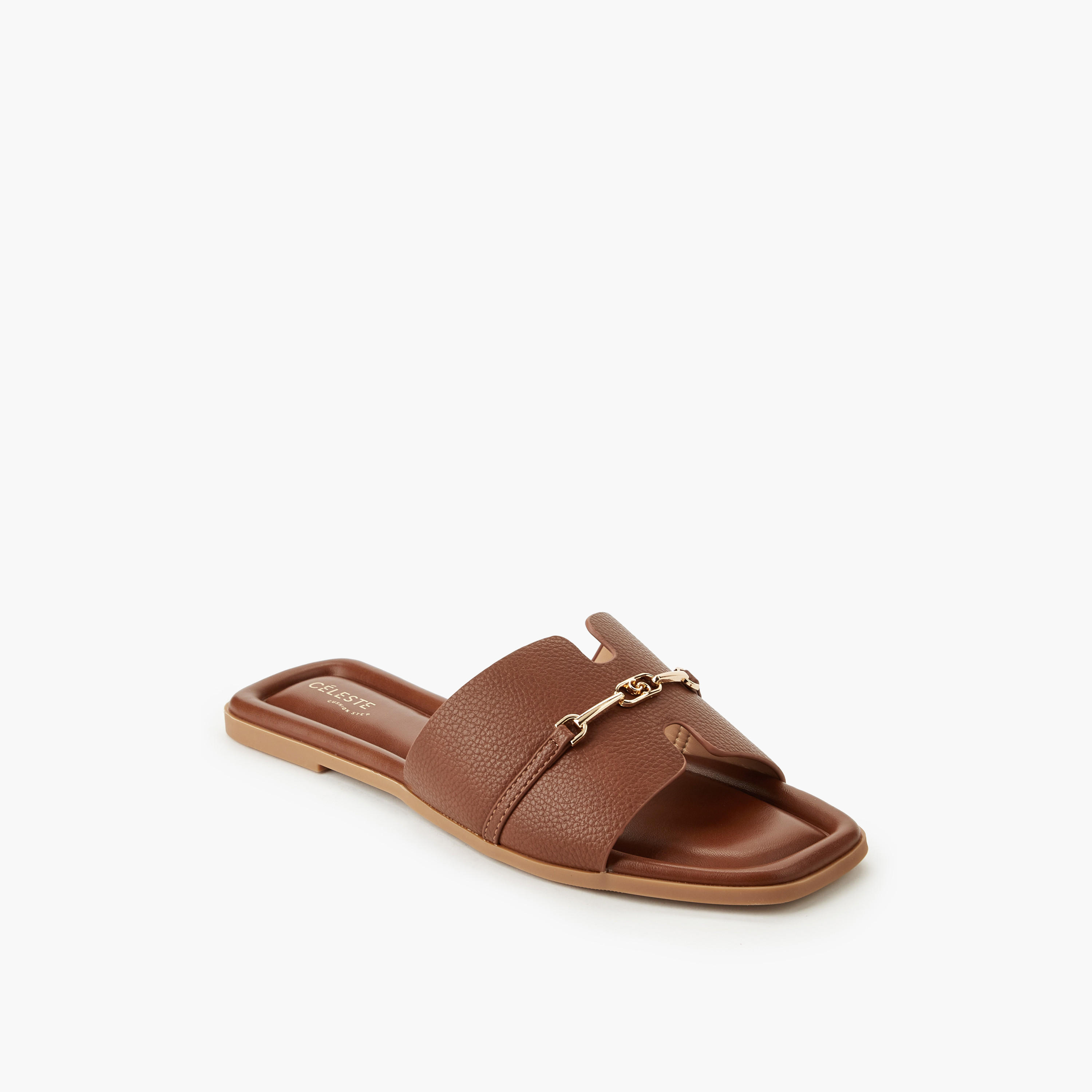 صندل سهل الارتداء بزينة معدنية للنساء من سيليست-women-shoes-flats-sandals-image-2