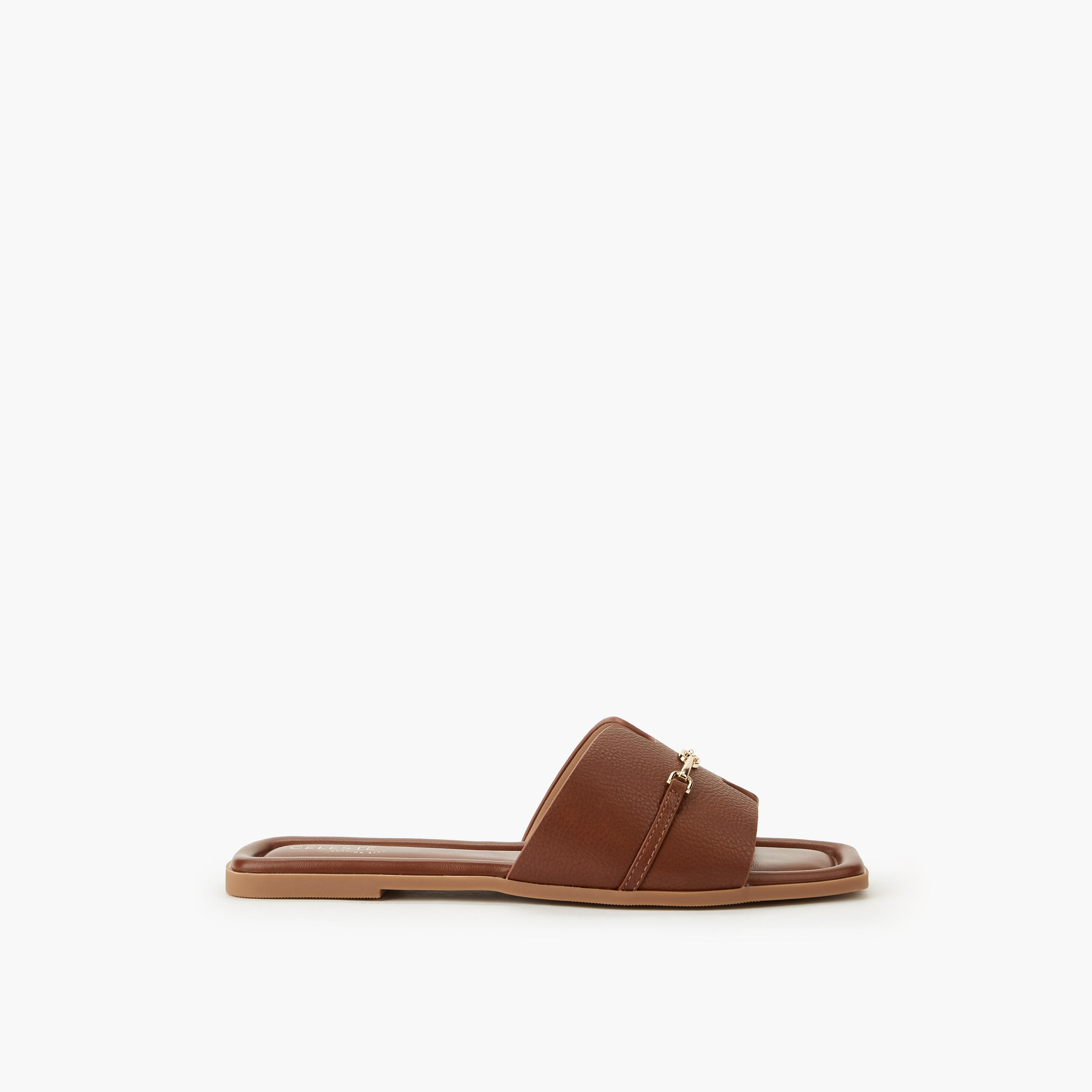 صندل سهل الارتداء بزينة معدنية للنساء من سيليست-women-shoes-flats-sandals-image-3