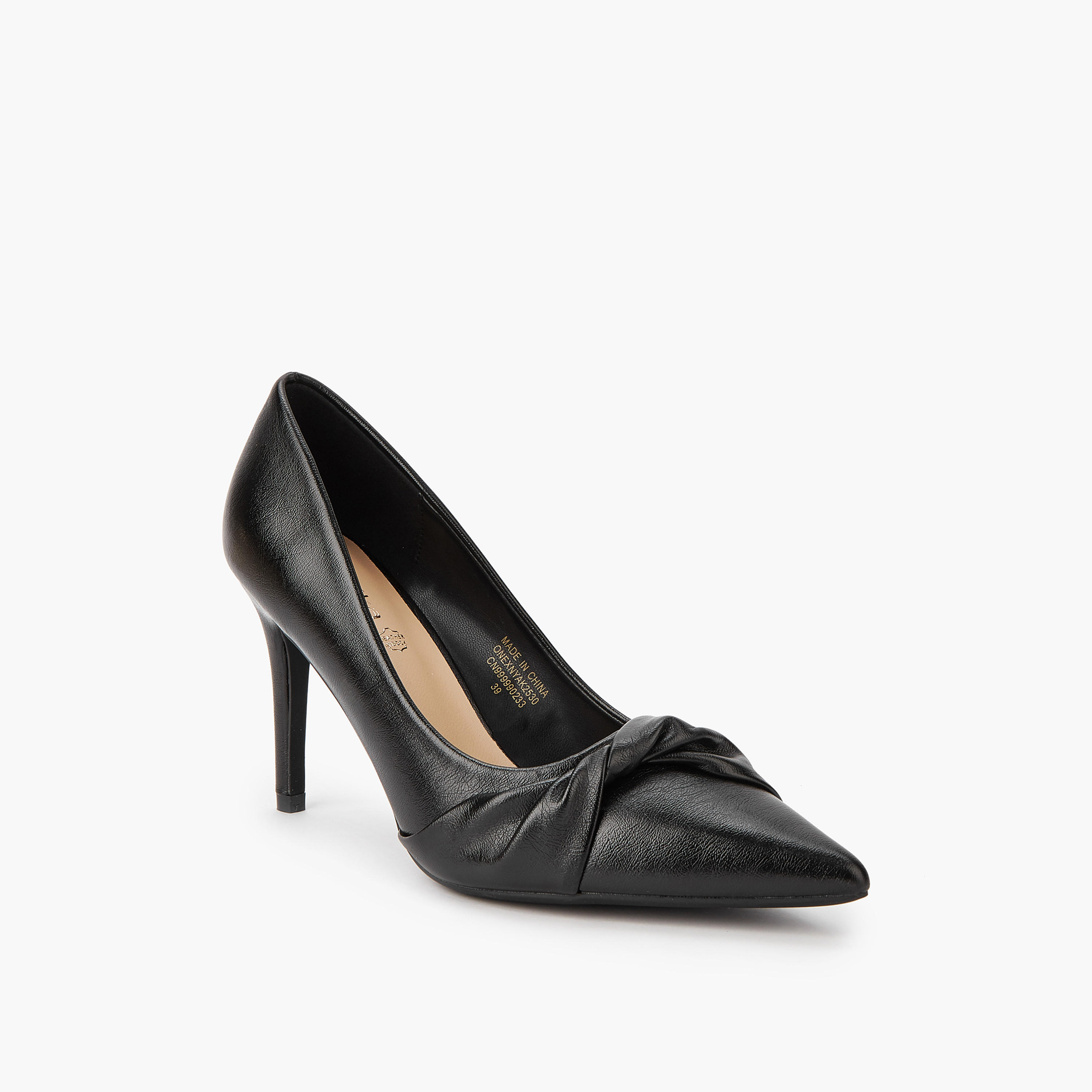 حذاء كلاسيكي سهل الارتداء بكعب ستيليتو وزينة عقدة من بابريكا-women-shoes-heels-image-1
