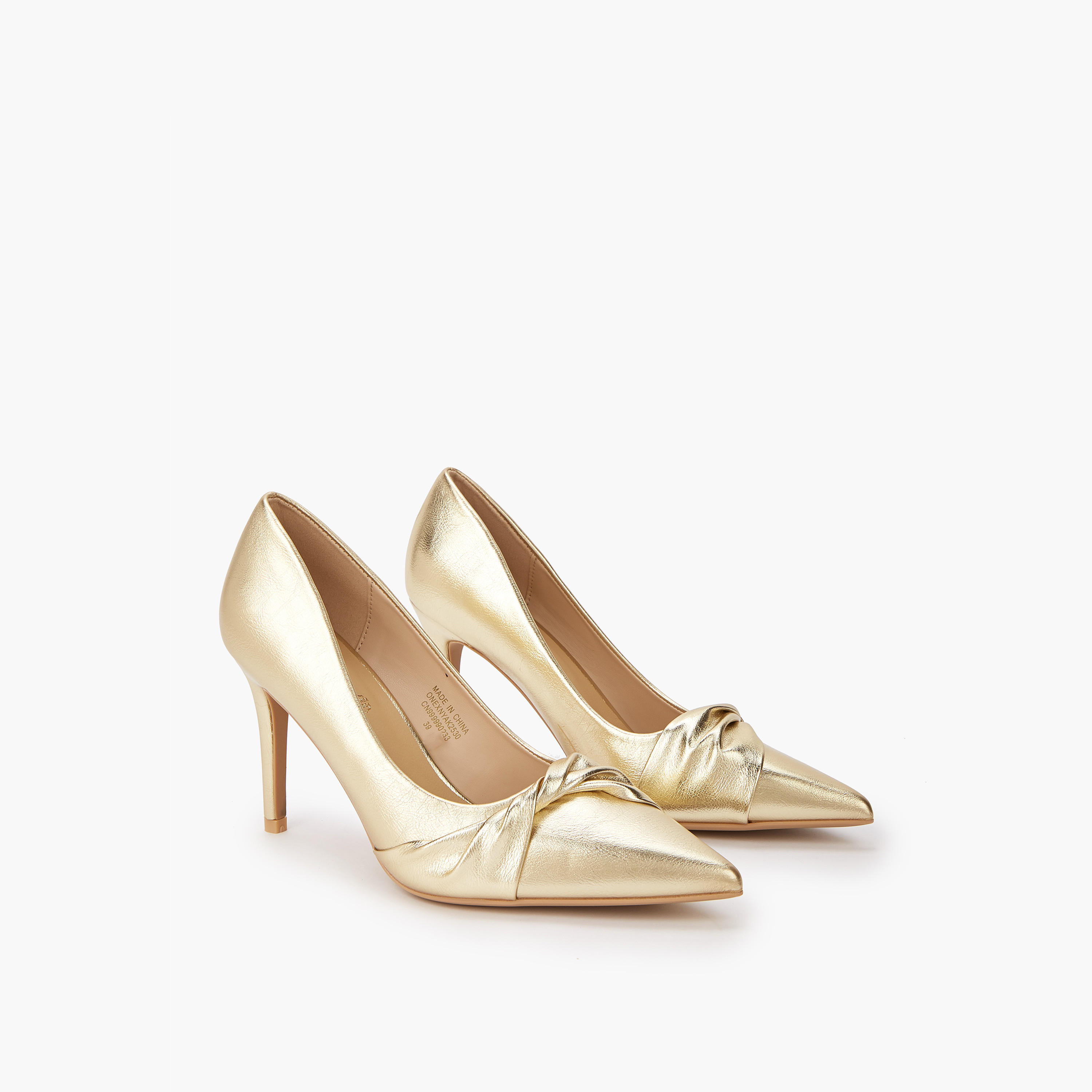 حذاء كلاسيكي سهل الارتداء بكعب ستيليتو وزينة عقدة من بابريكا-women-shoes-heels-image-1