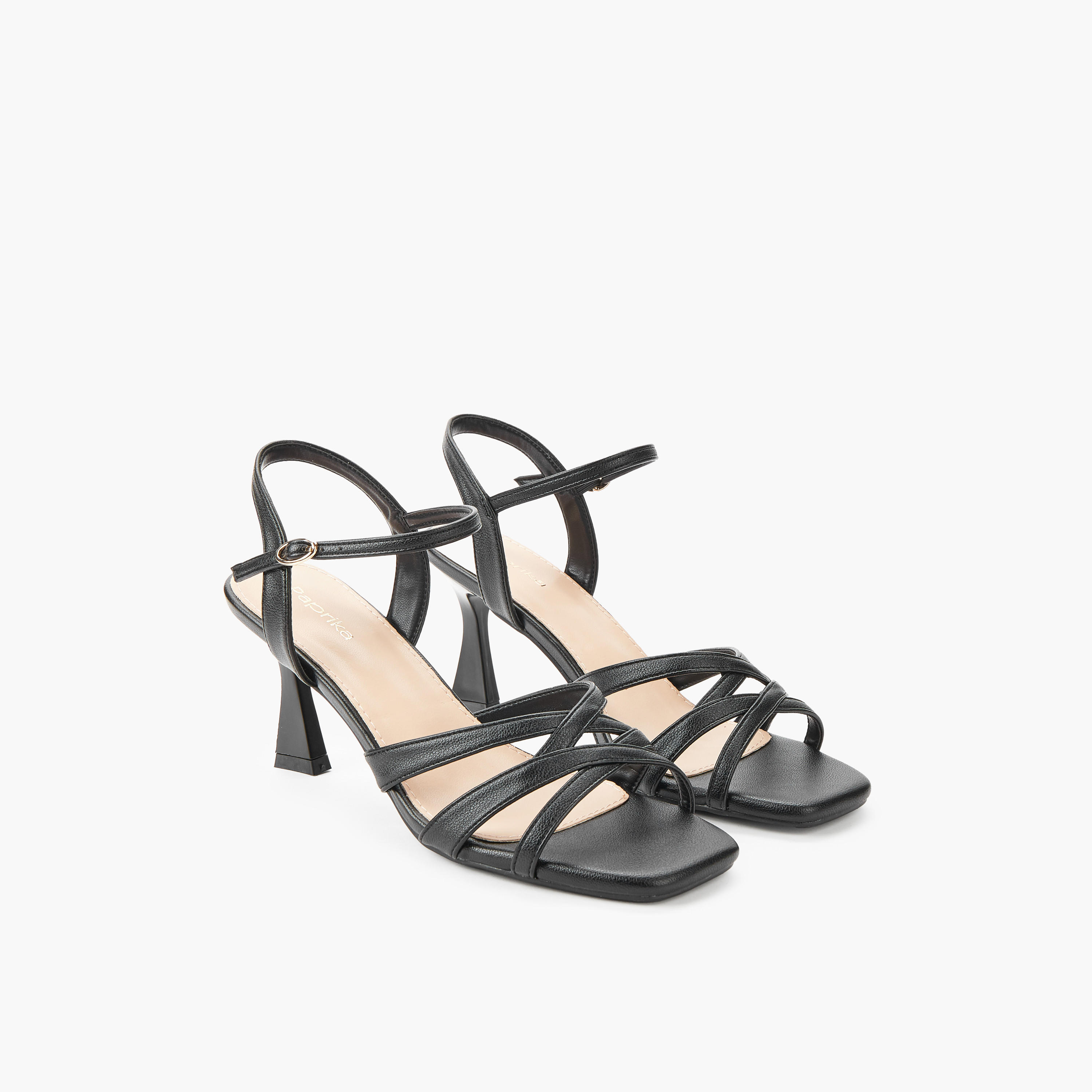 Paprika Women Flared Heel Strap Sandals-women-shoes-sandals-heeled-image-1