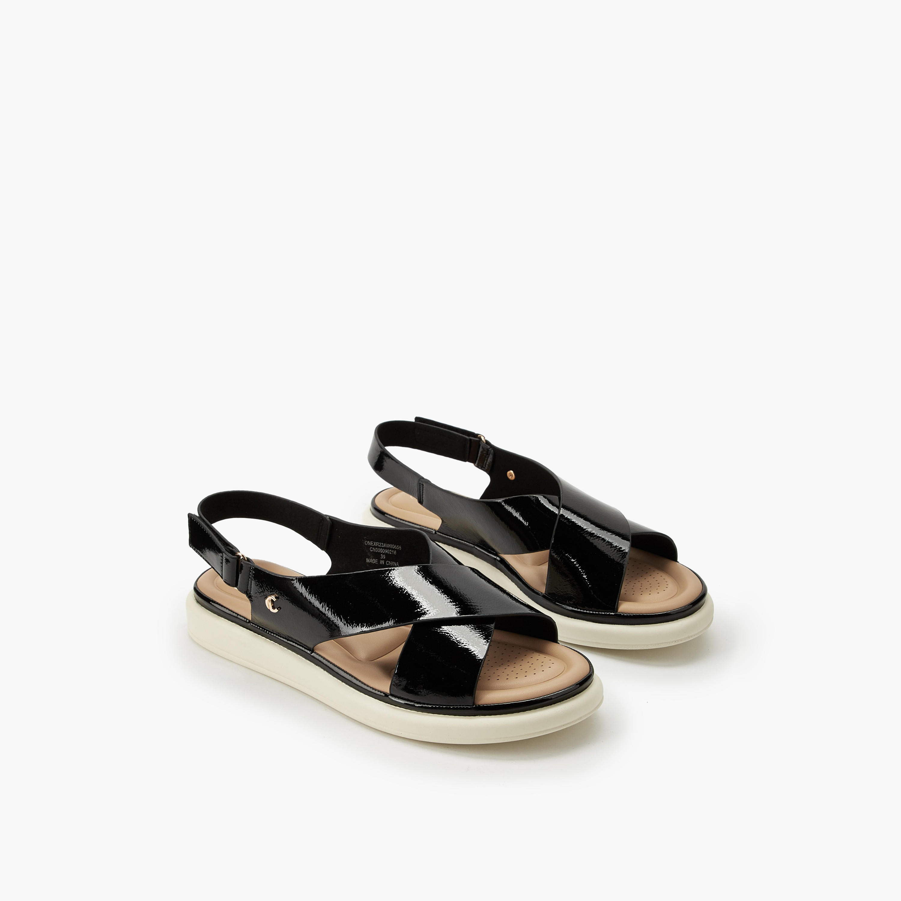 صندل بشريط إغلاق للنساء من لو كونفورت-women-shoes-sandals-flats-image-1
