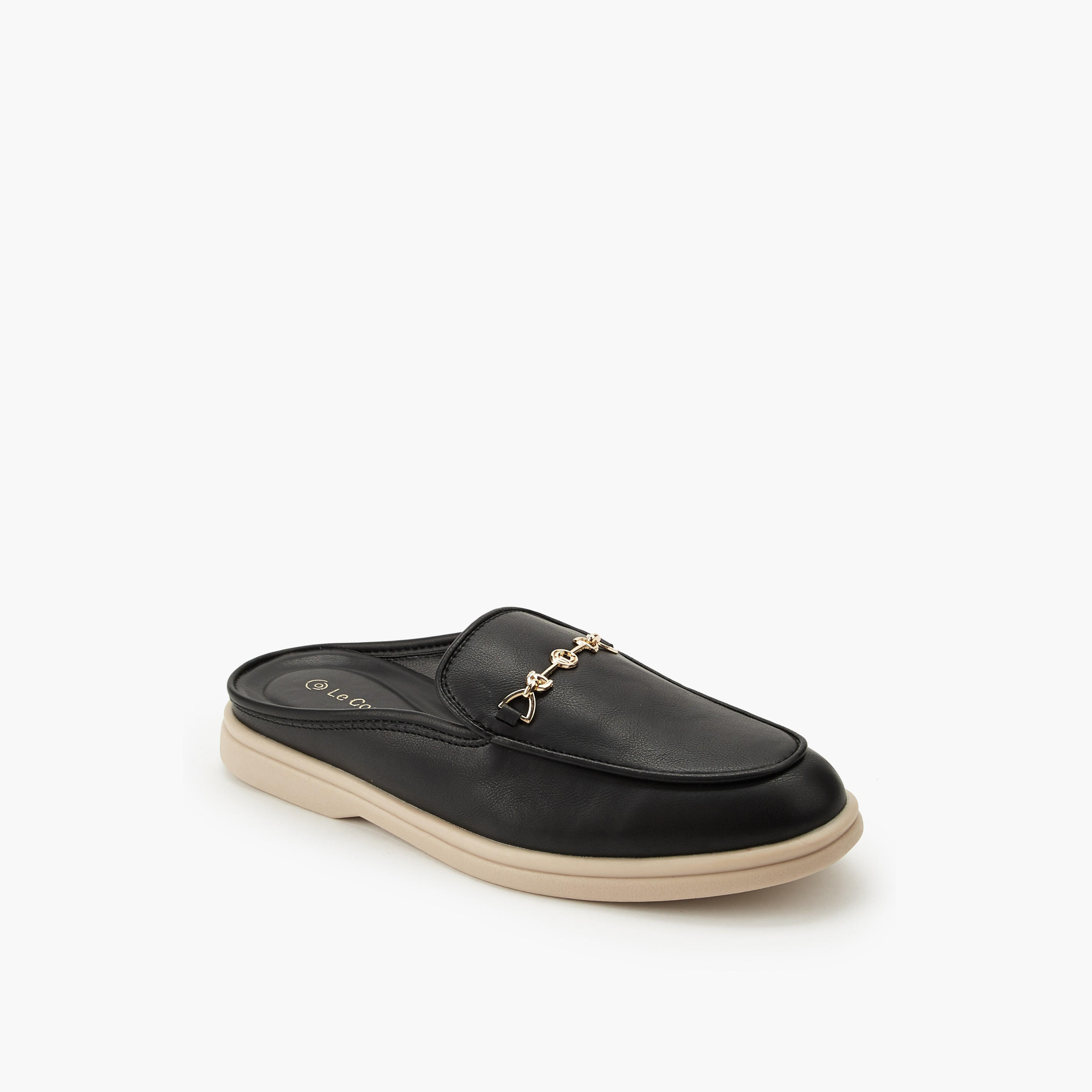 حذاء ميول سهل الارتداء للنساء من لو كونفورت-women-shoes-flats-mules-image-2