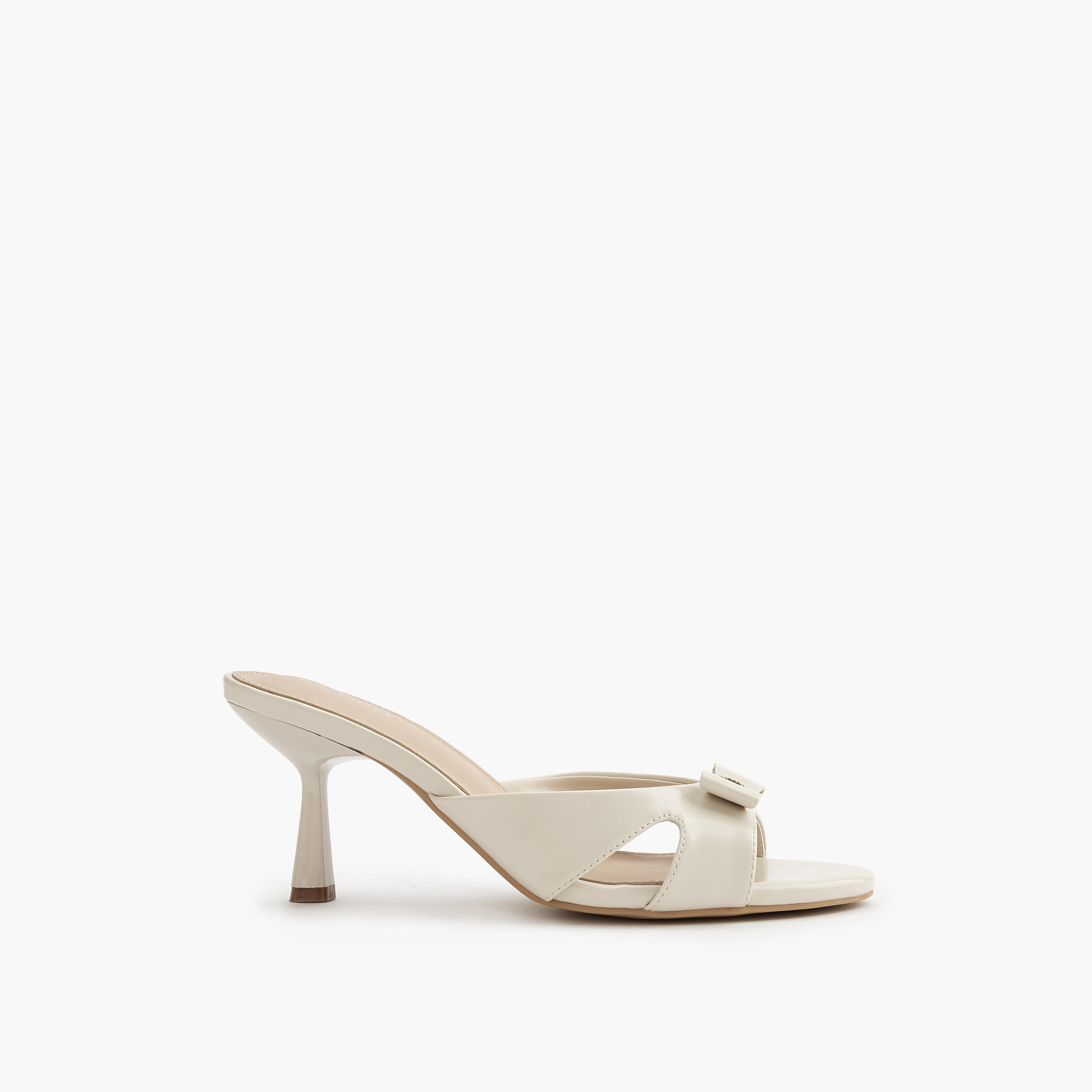 Flora Bella Embellished Bow Slip-On Sandals with Flared Heel-women-shoes-sandals-heeled-image-2