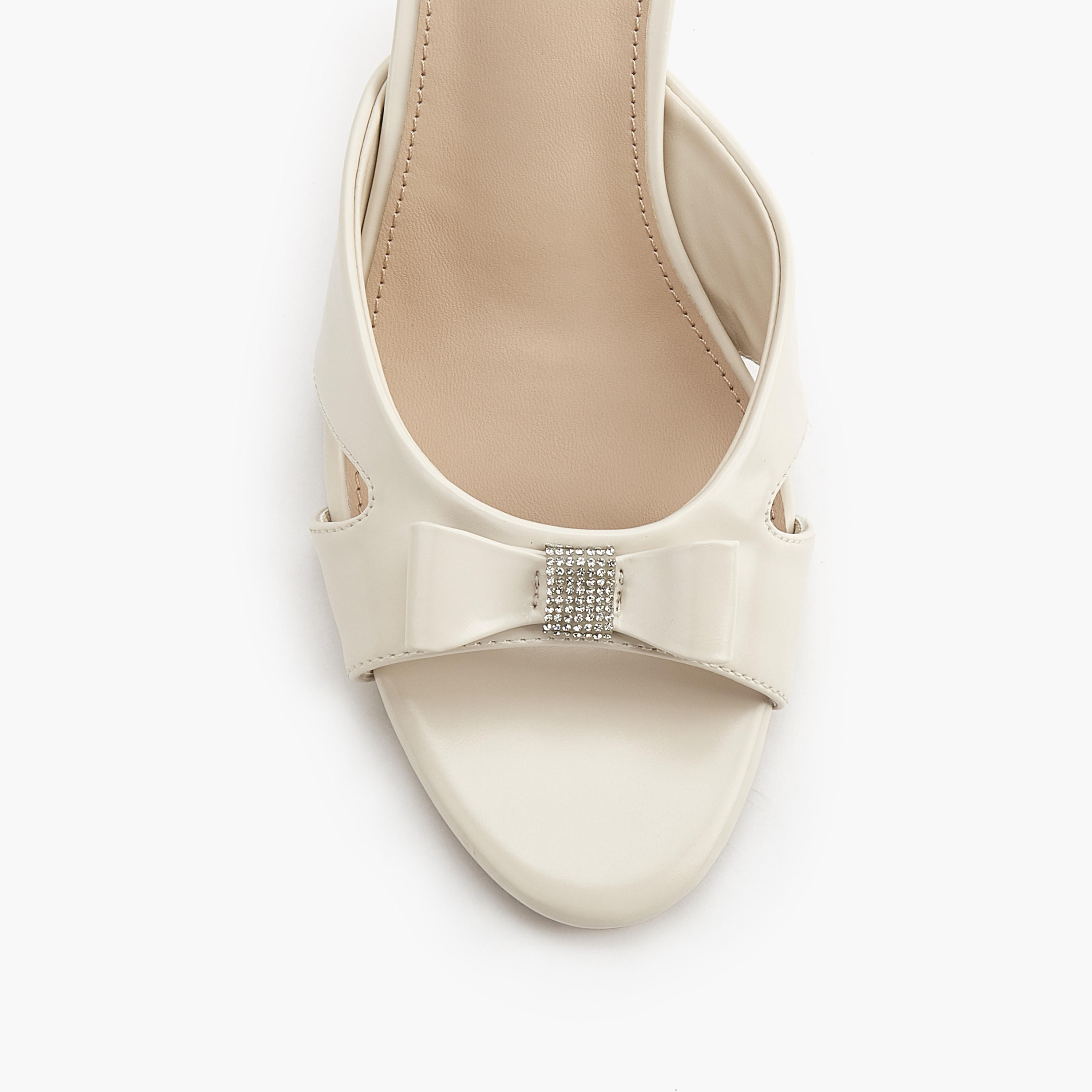 Flora Bella Embellished Bow Slip-On Sandals with Flared Heel-women-shoes-sandals-heeled-image-5