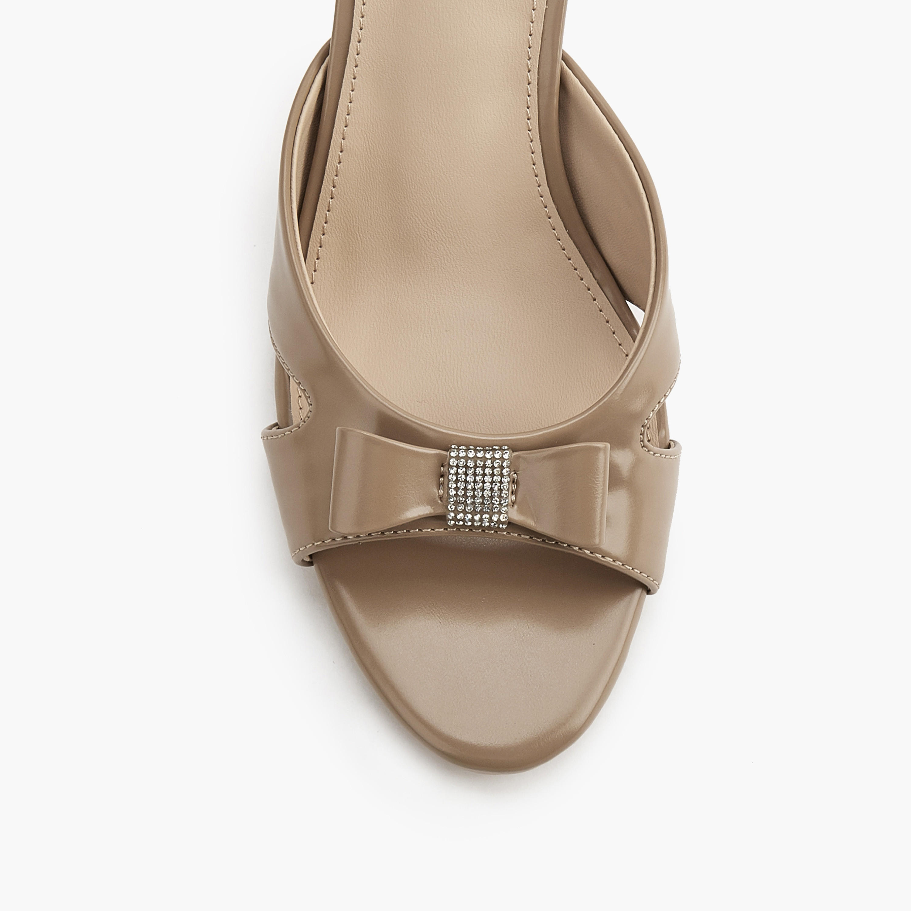 Flora Bella Embellished Bow Slip-On Sandals with Flared Heel-women-shoes-sandals-heeled-image-5