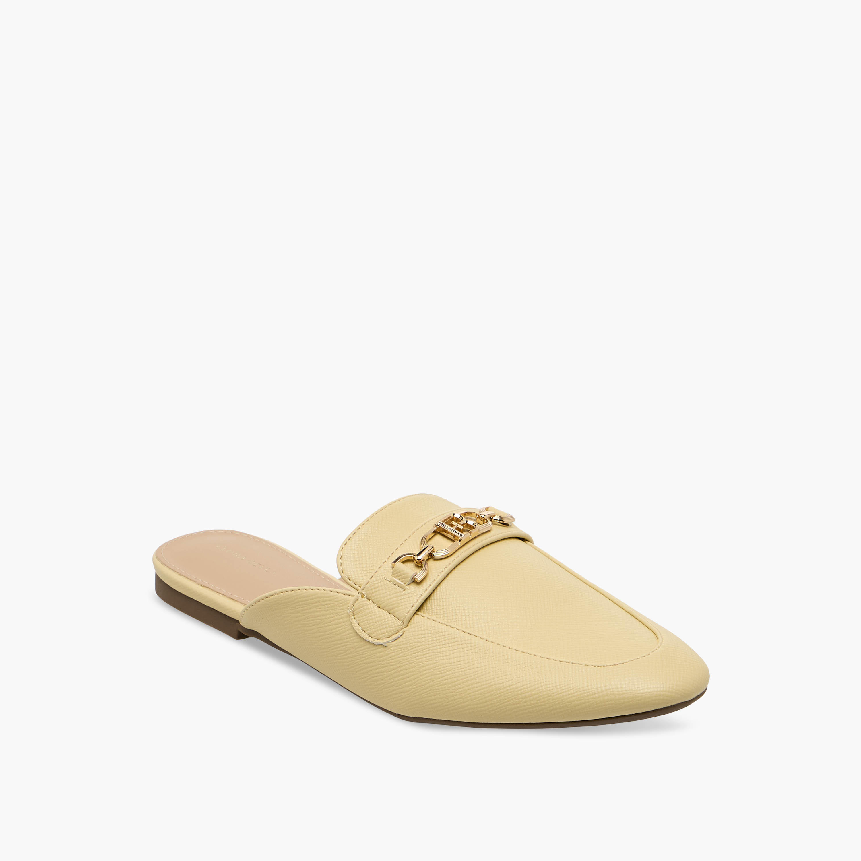 حذاء ميول بزينة معدن للنساء من فلورا بيلا-women-shoes-flats-mules-image-2