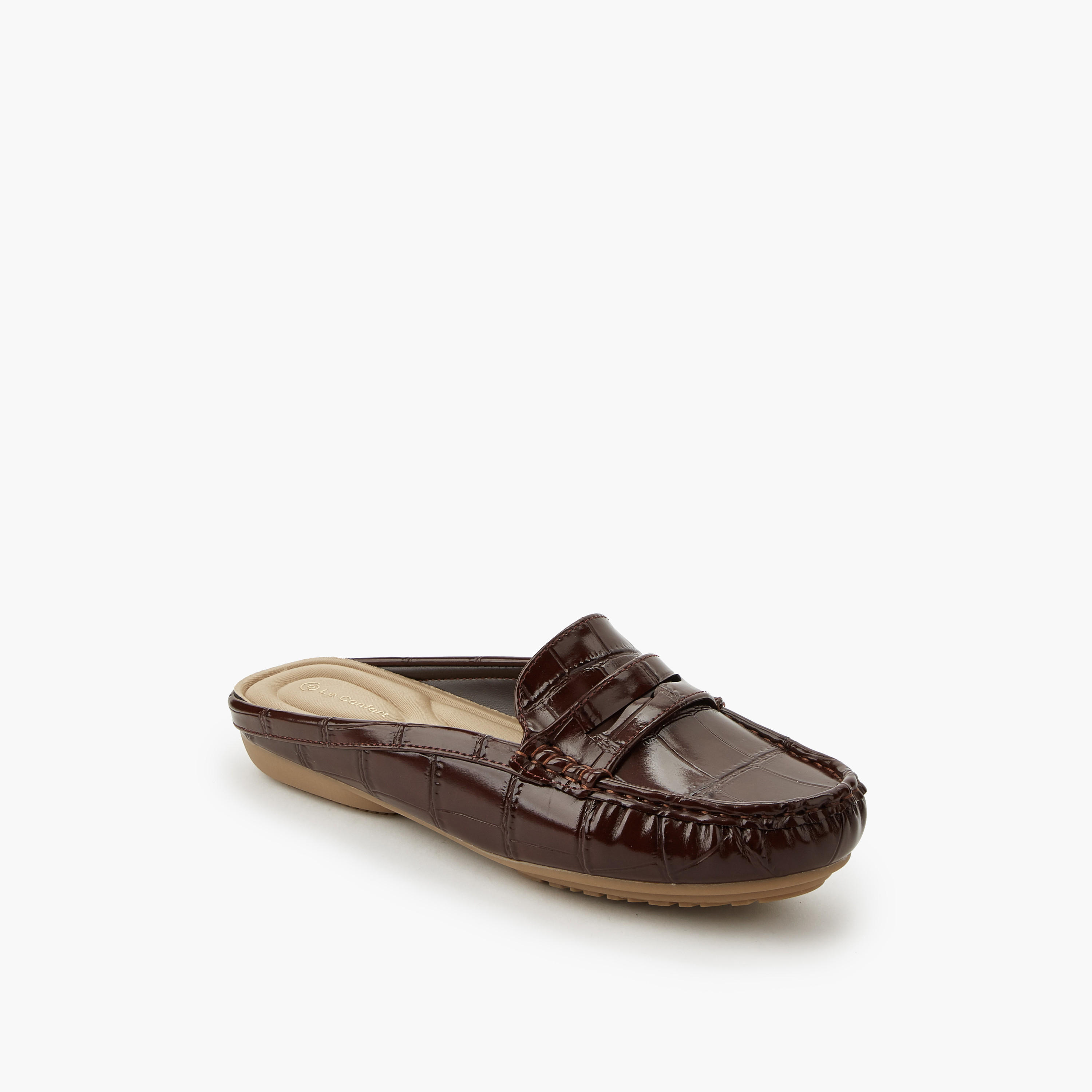 حذاء ميول بارز الملمس للنساء من لو كونفورت-women-shoes-flats-mules-image-2