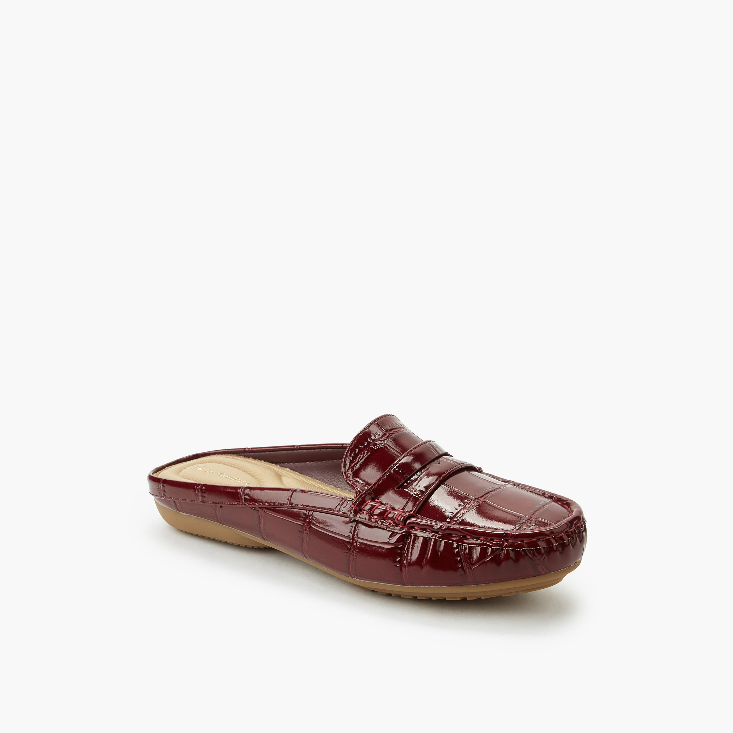 حذاء ميول بارز الملمس للنساء من لو كونفورت-women-shoes-flats-mules-image-2