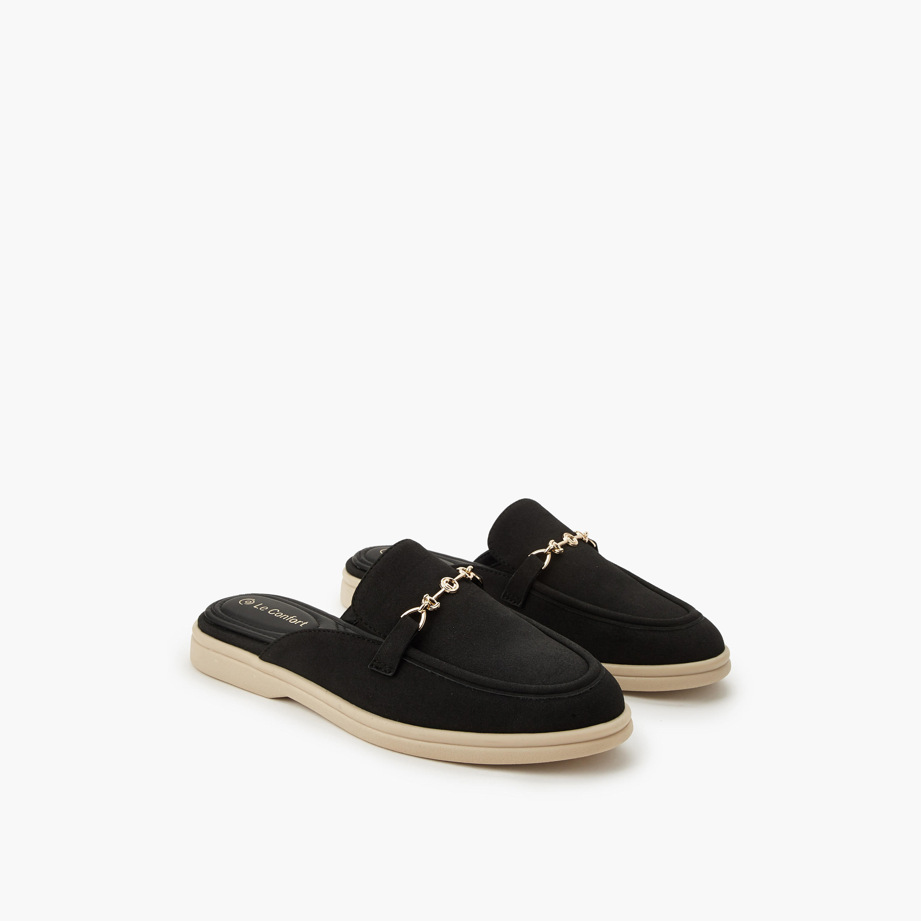 Le Confort Women Metallic Detail Mules-women-shoes-flats-mules-image-1