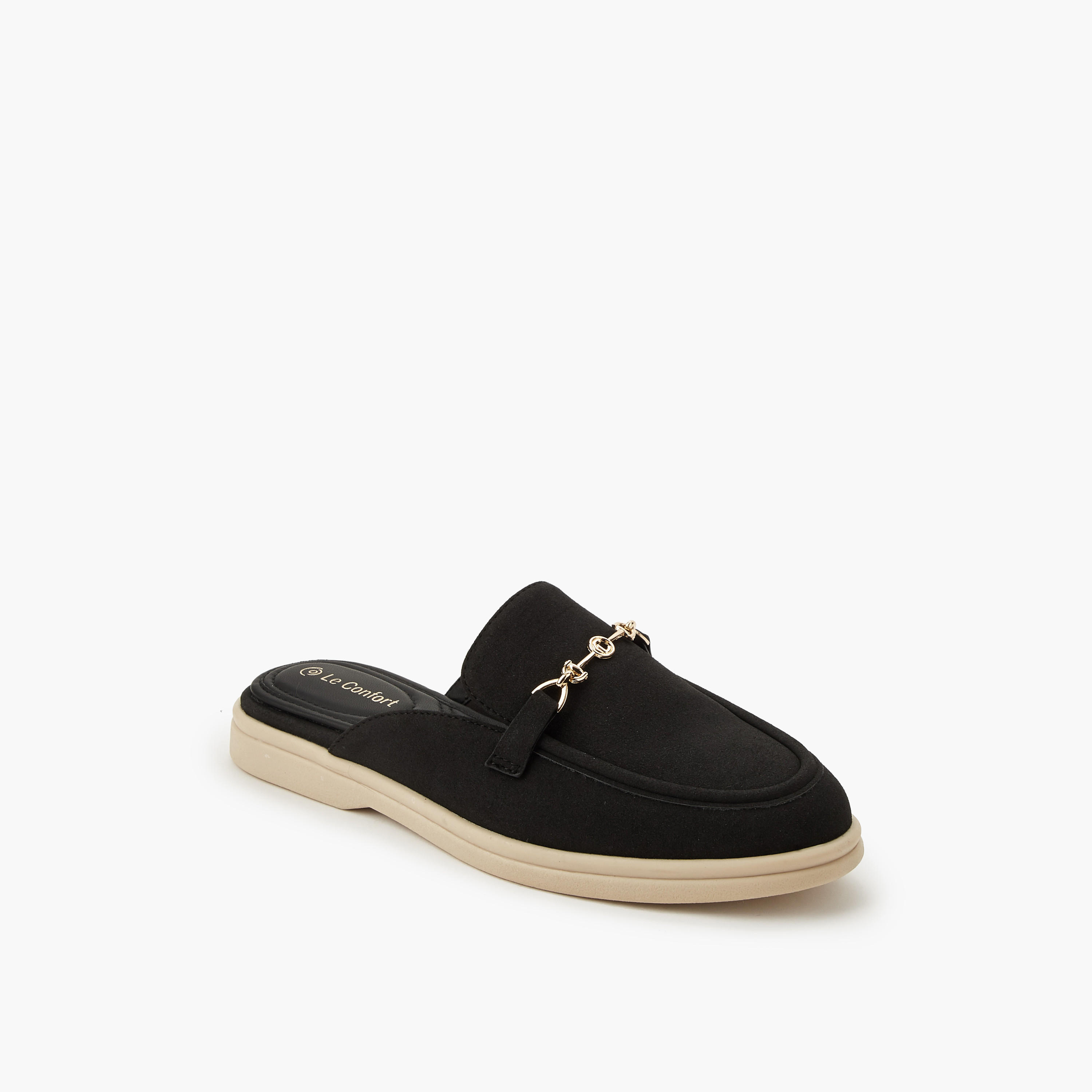 Le Confort Women Metallic Detail Mules-women-shoes-flats-mules-image-2
