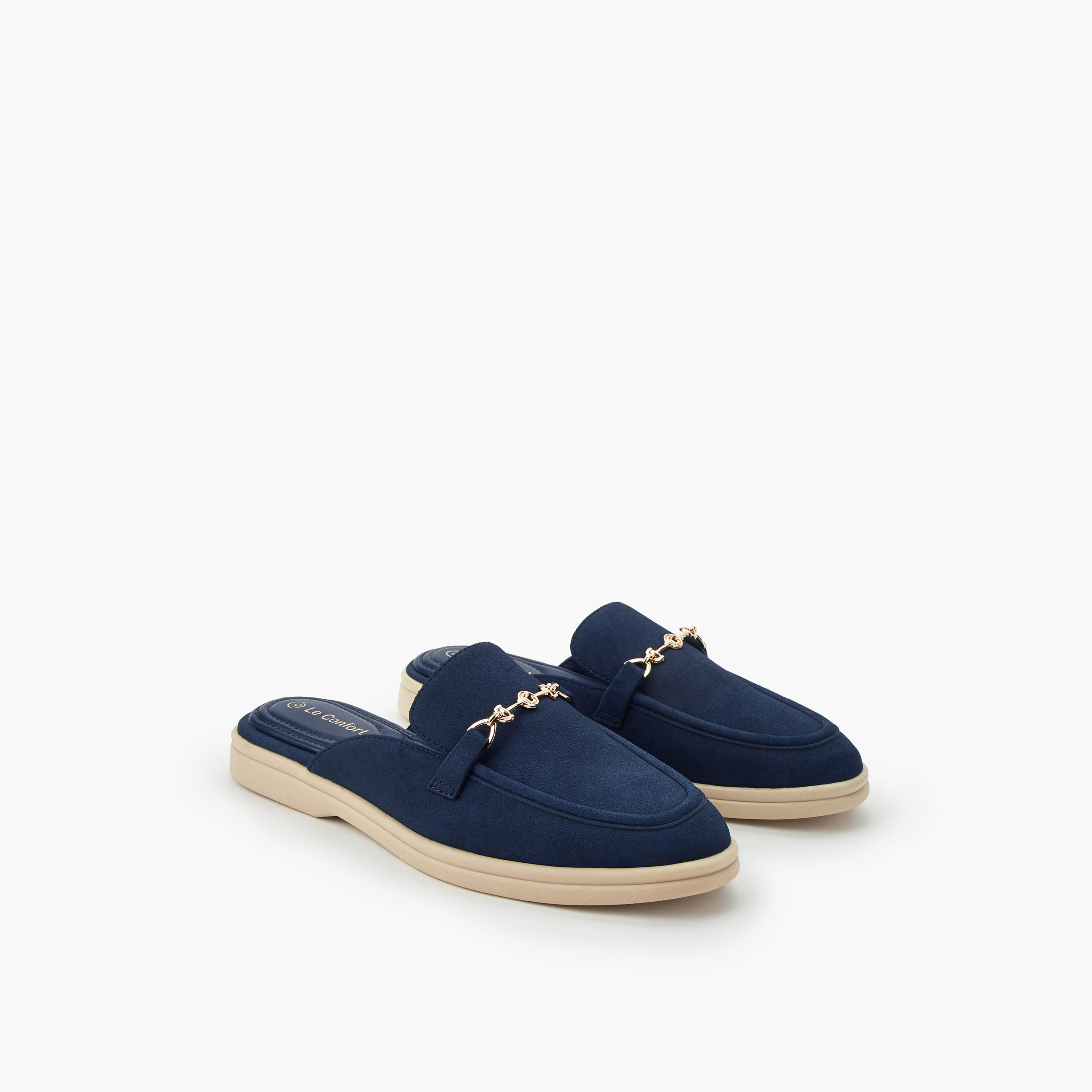 Le Confort Women Metallic Detail Mules-women-shoes-flats-mules-image-1