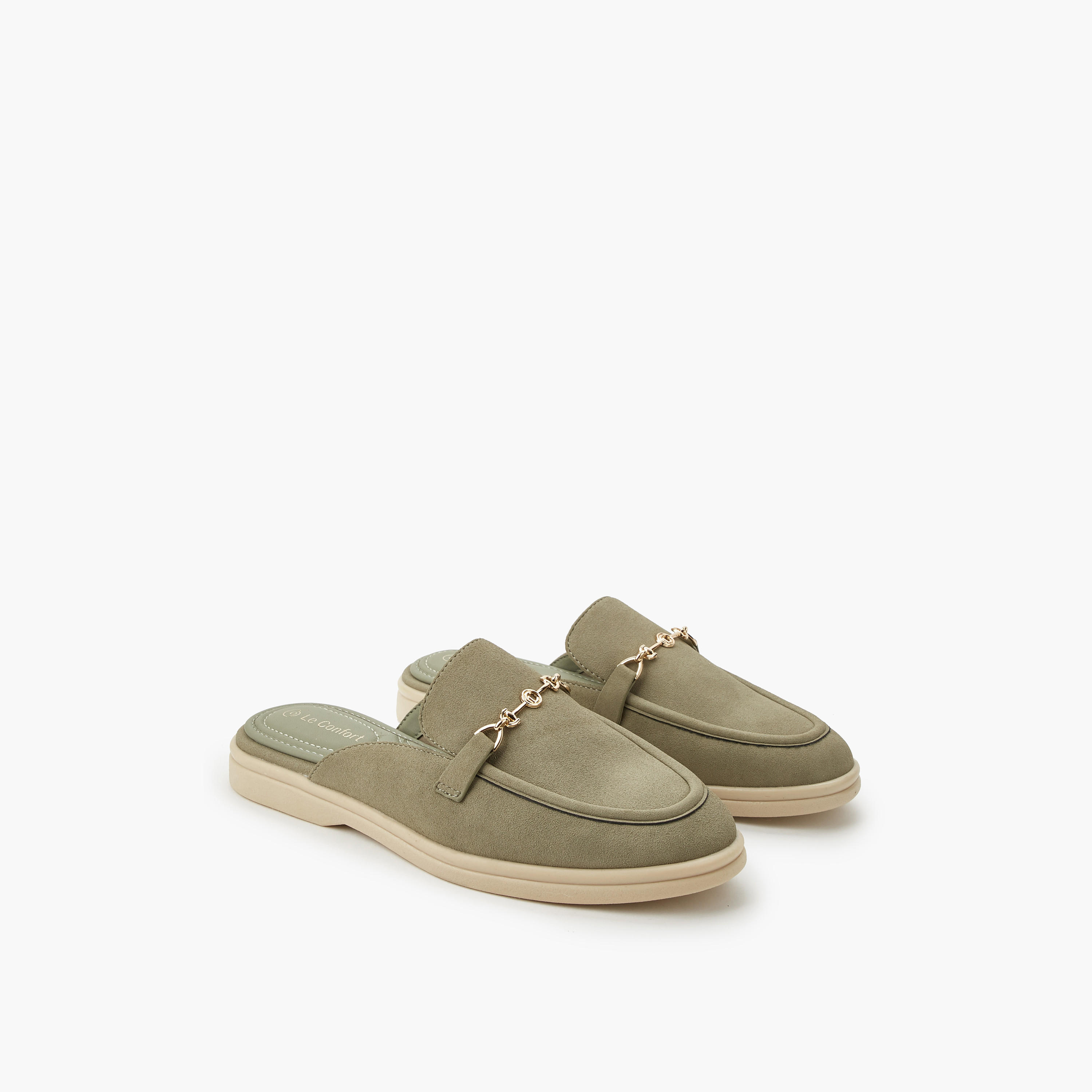 Le Confort Women Metallic Detail Mules-women-shoes-flats-mules-image-1