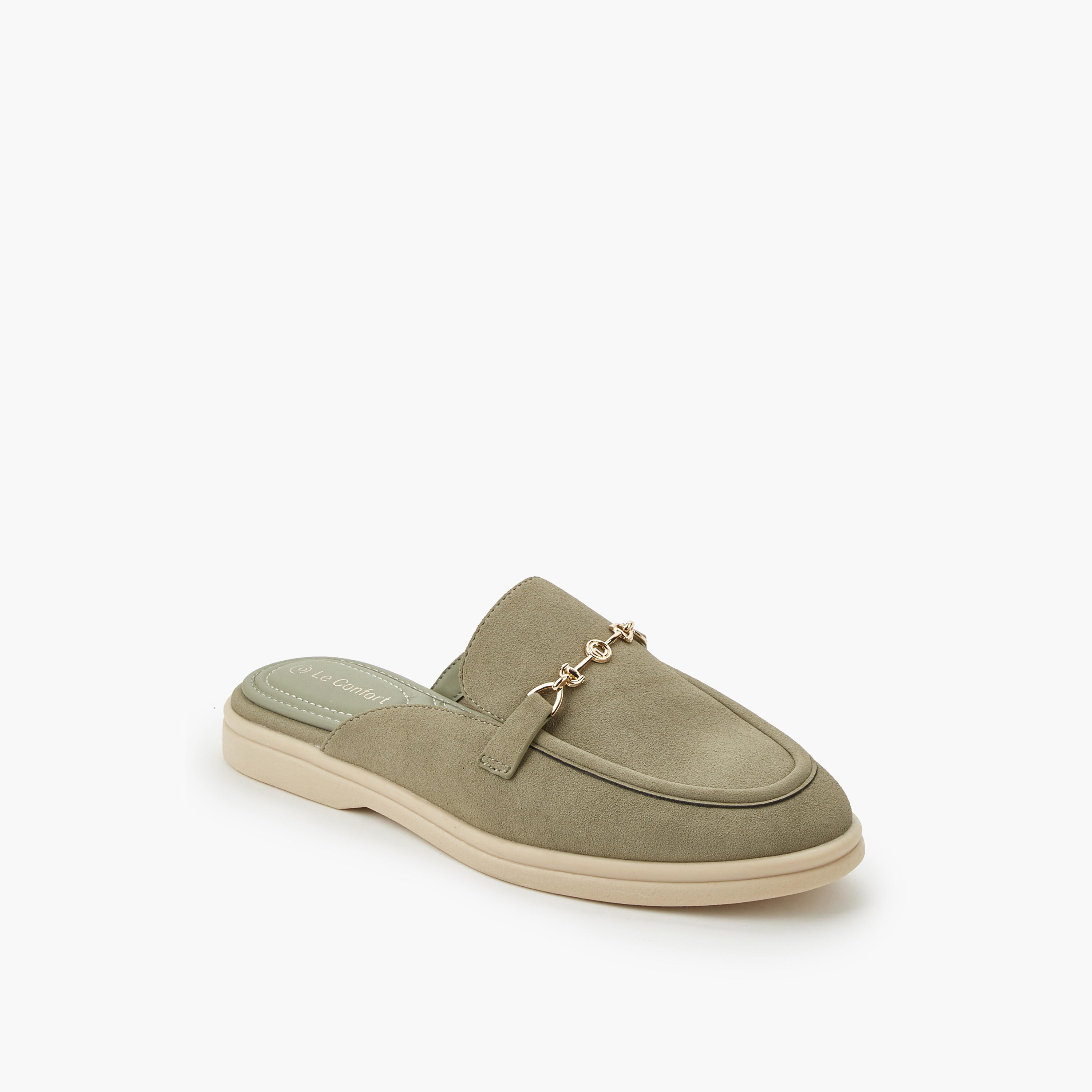 Le Confort Women Metallic Detail Mules-women-shoes-flats-mules-image-2