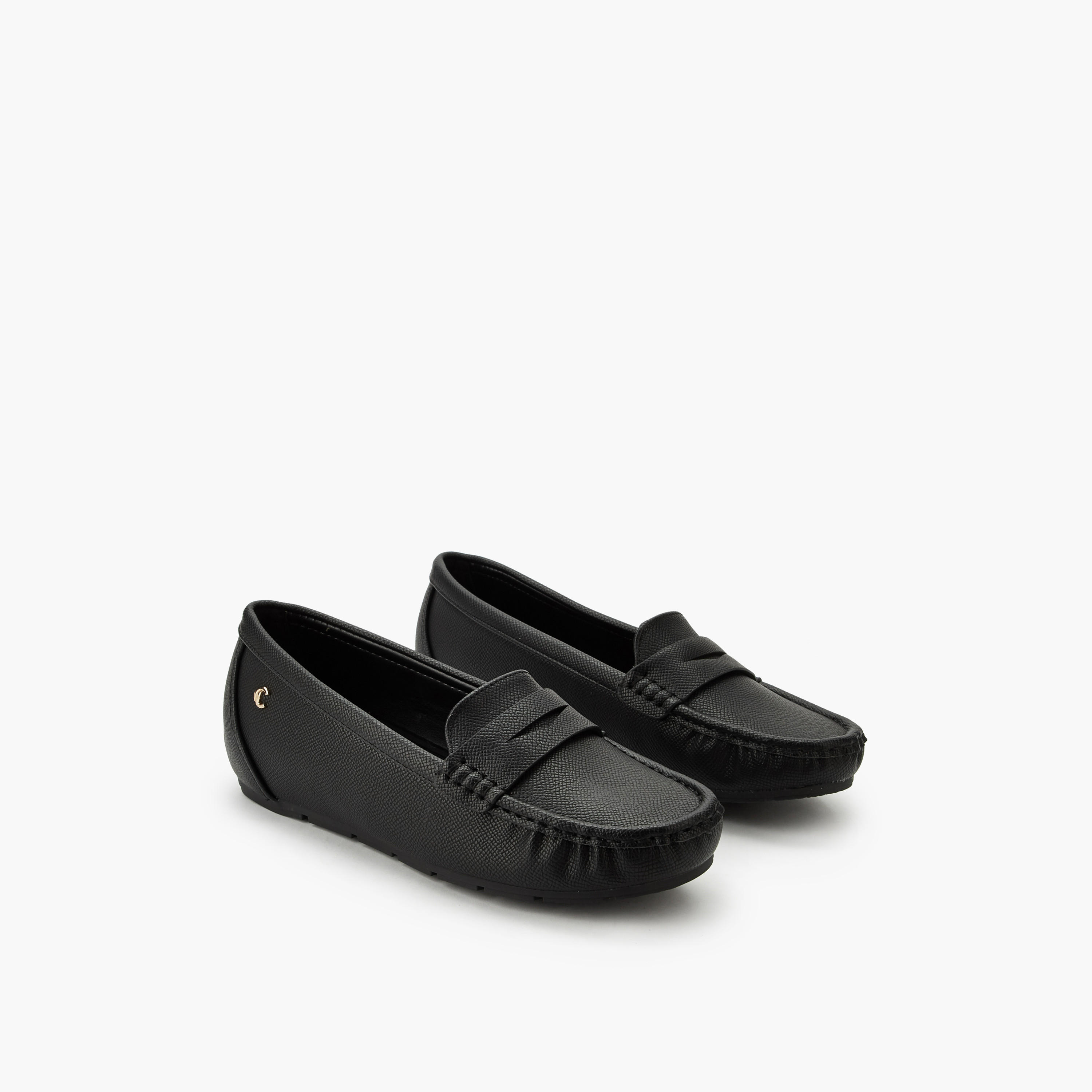 Le Confort Women Textured Loafers-women-shoes-flats-loafers-image-1