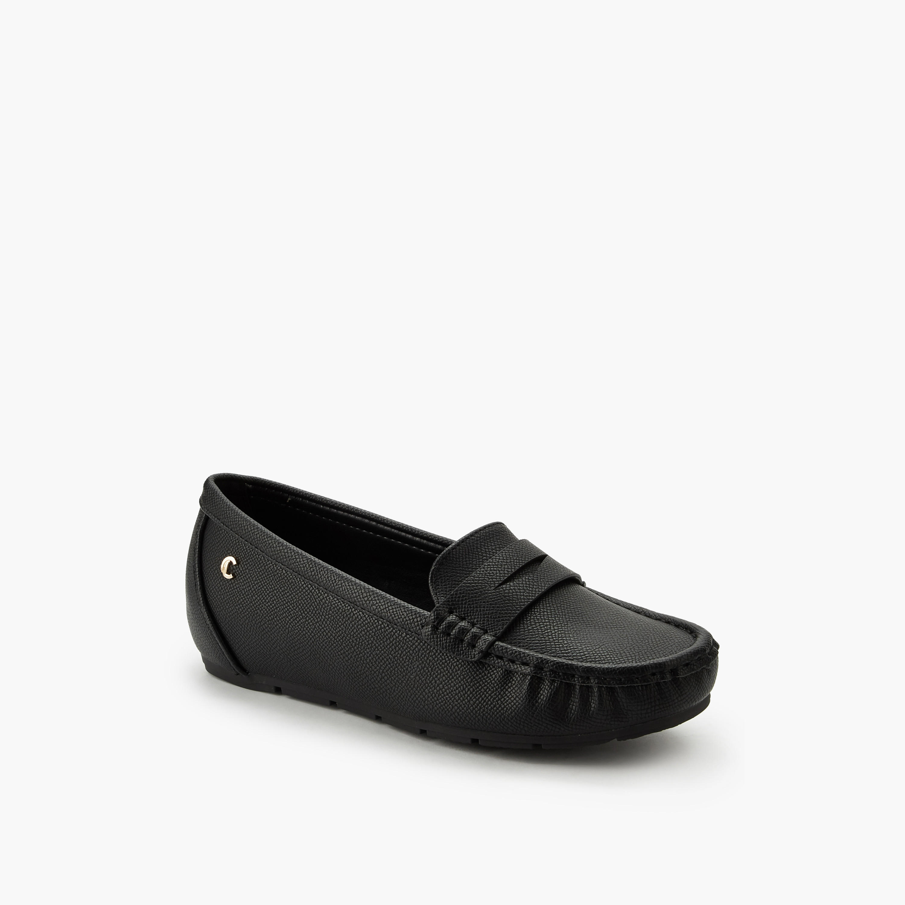 Le Confort Women Textured Loafers-women-shoes-flats-loafers-image-3