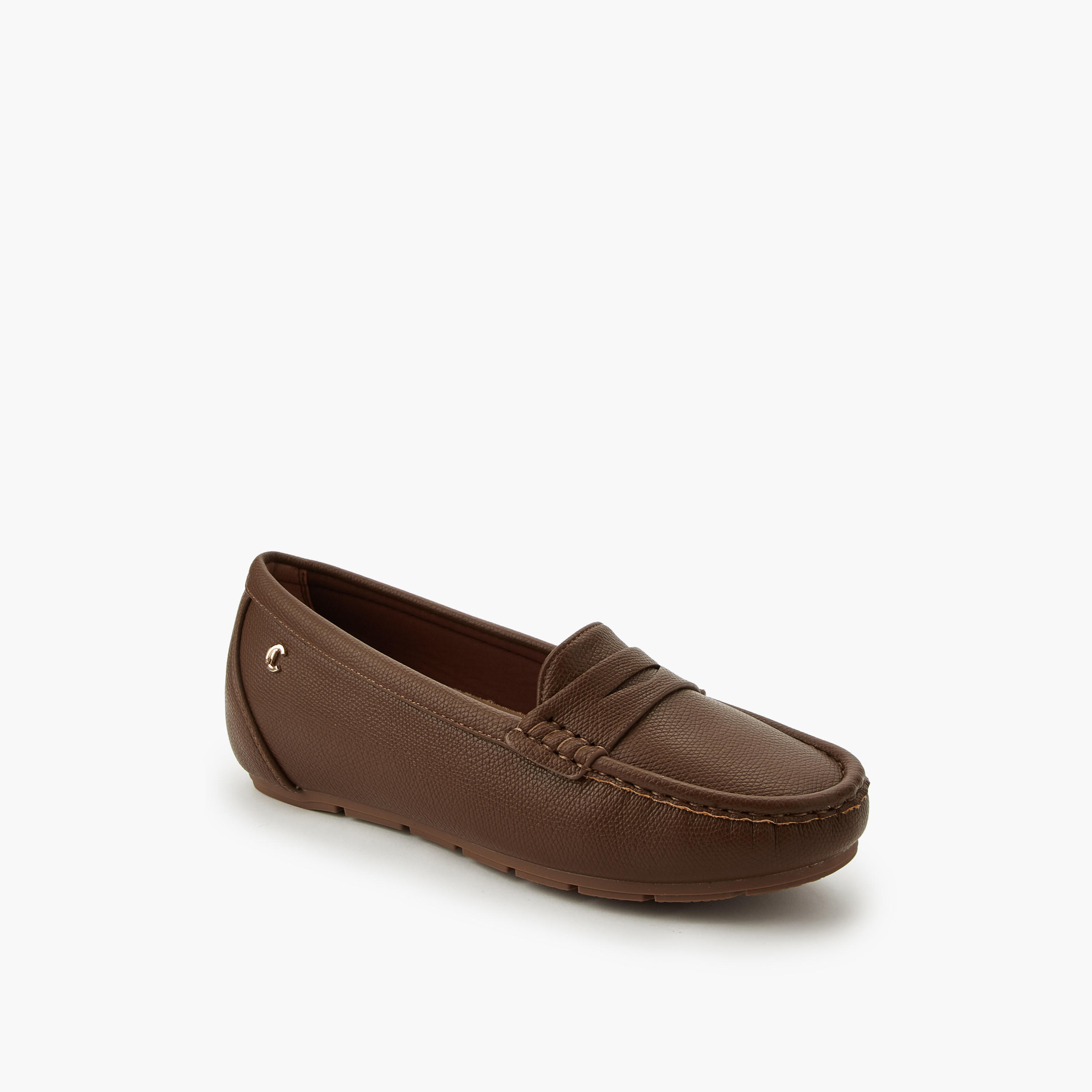 Le Confort Women Textured Loafers-women-shoes-flats-loafers-image-2