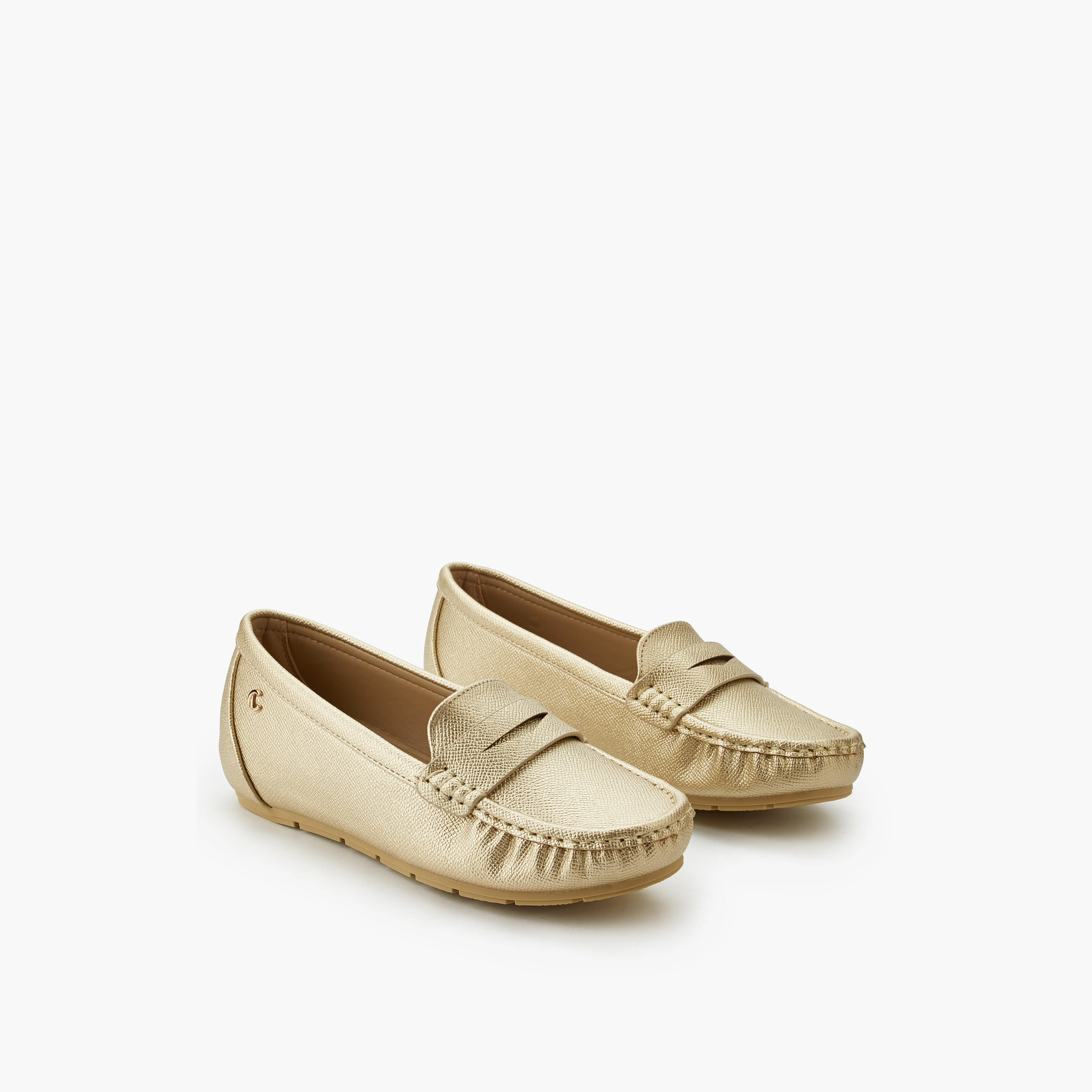 Le Confort Women Textured Loafers-women-shoes-flats-loafers-image-1