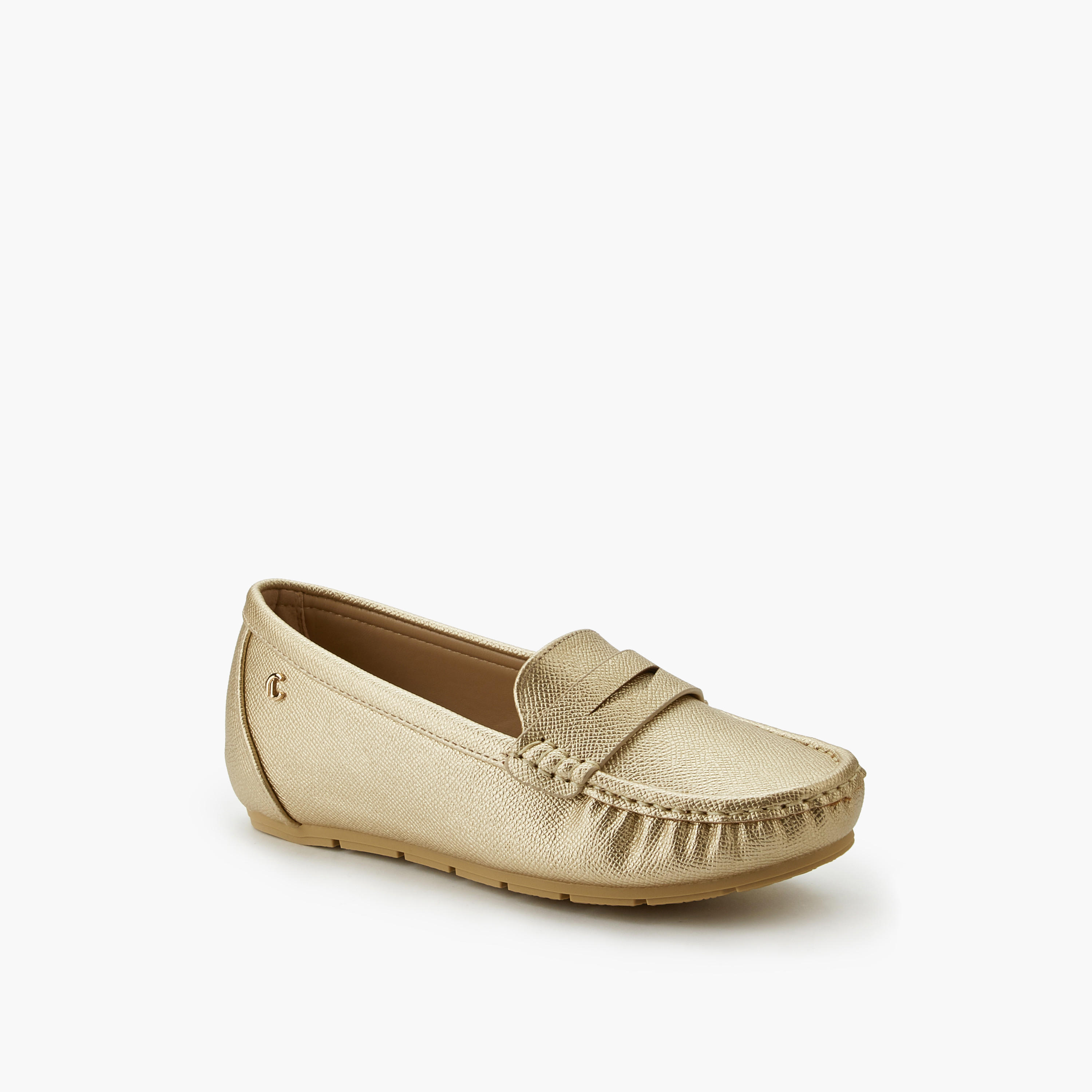 Le Confort Women Textured Loafers-women-shoes-flats-loafers-image-3