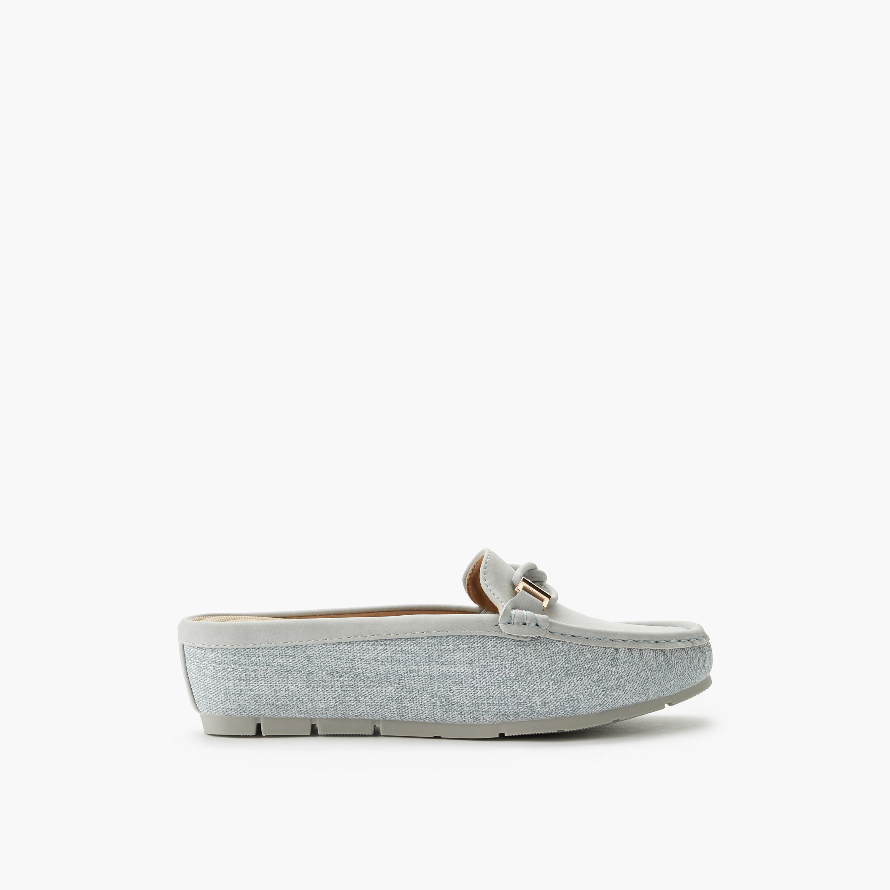 حذاء ميول بكعب ويدج للنساء من لو كونفورت-women-shoes-flats-mules-image-3