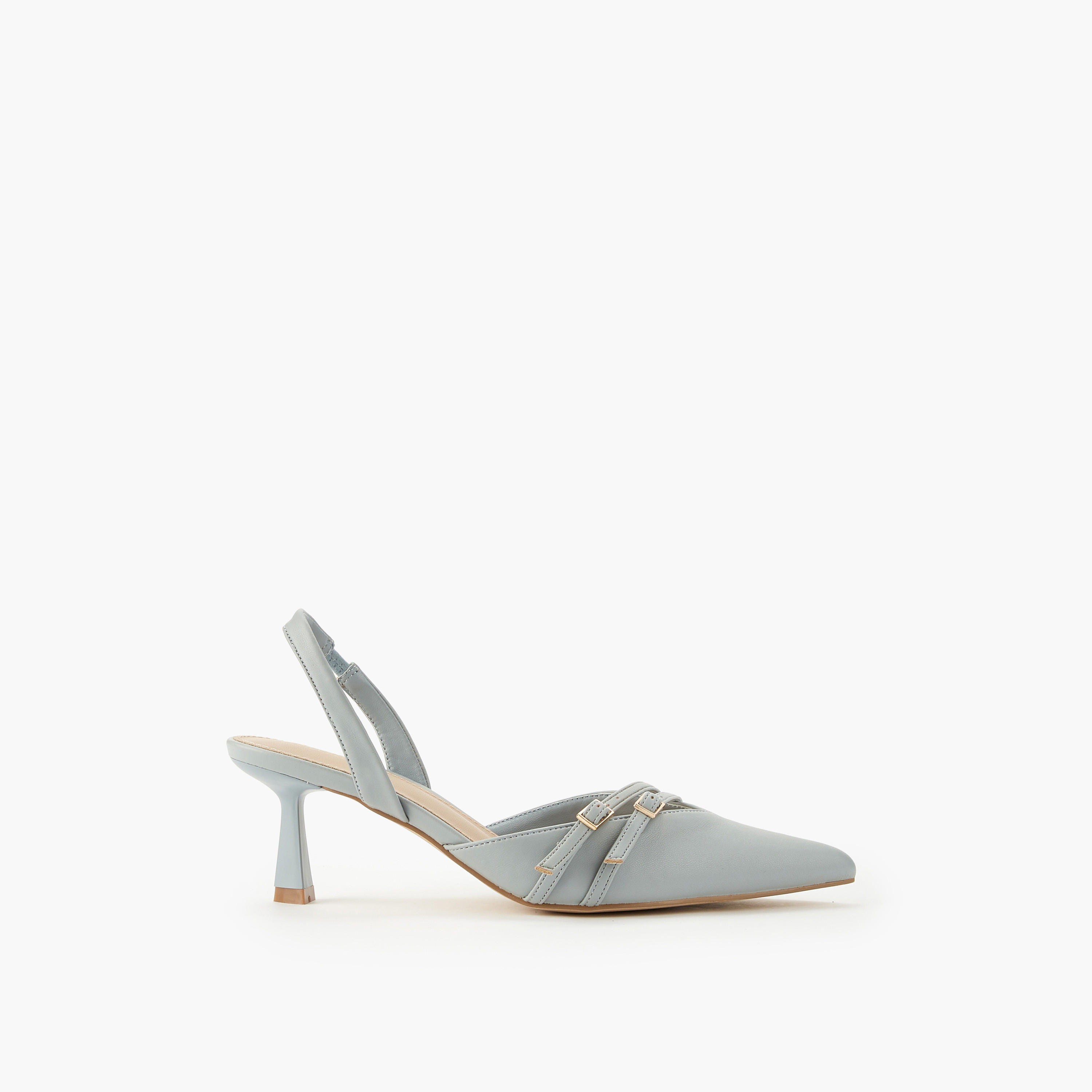 حذاء بحزام خلفي وإبزيم للنساء من فلورا بيلا-women-shoes-heels-image-2