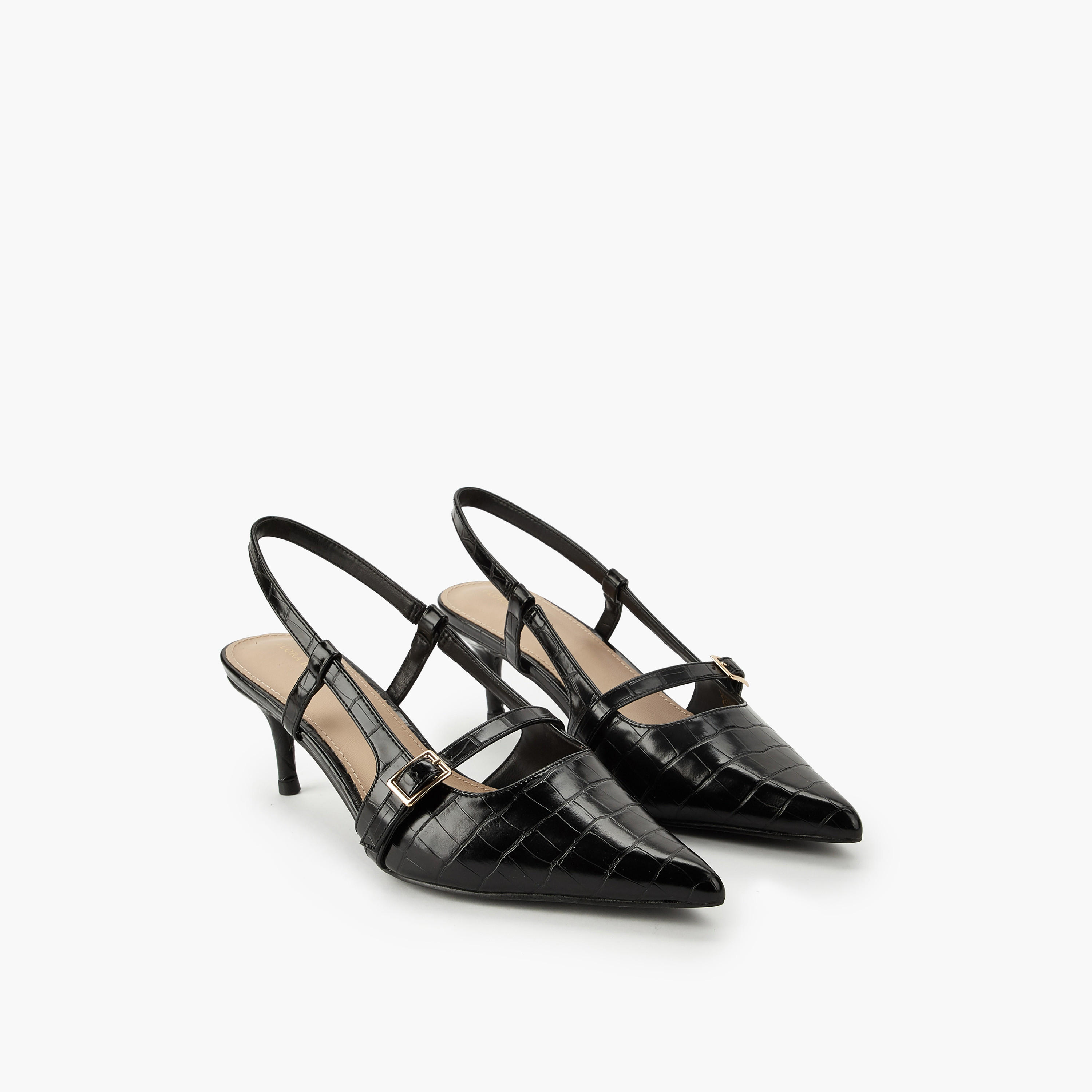 Flora Bella Women Buckle Accent Slingback Shoes-women-shoes-heels-image-1