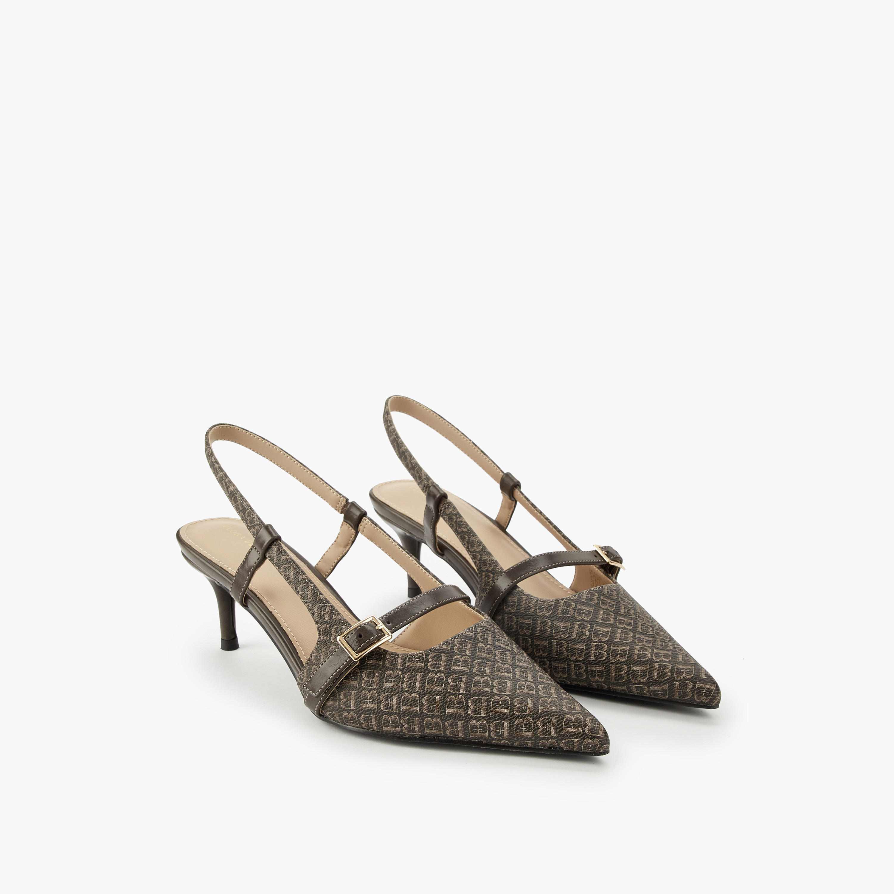 Flora Bella Women Monogram Print Slingback Shoes-women-shoes-heels-image-1