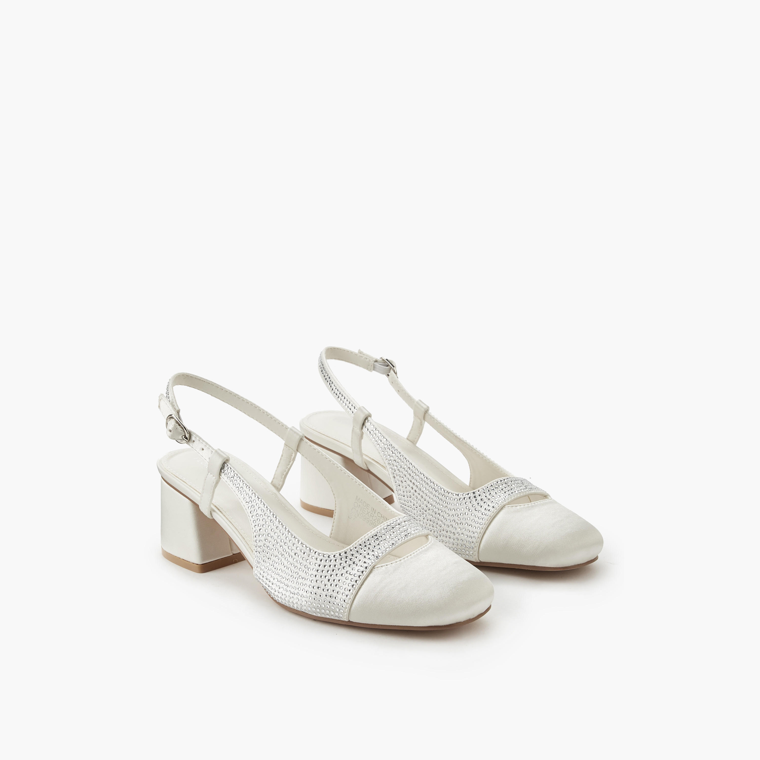 حذاء مزين بكعب سميك للنساء من فلورا بيلا-women-shoes-heels-image-1