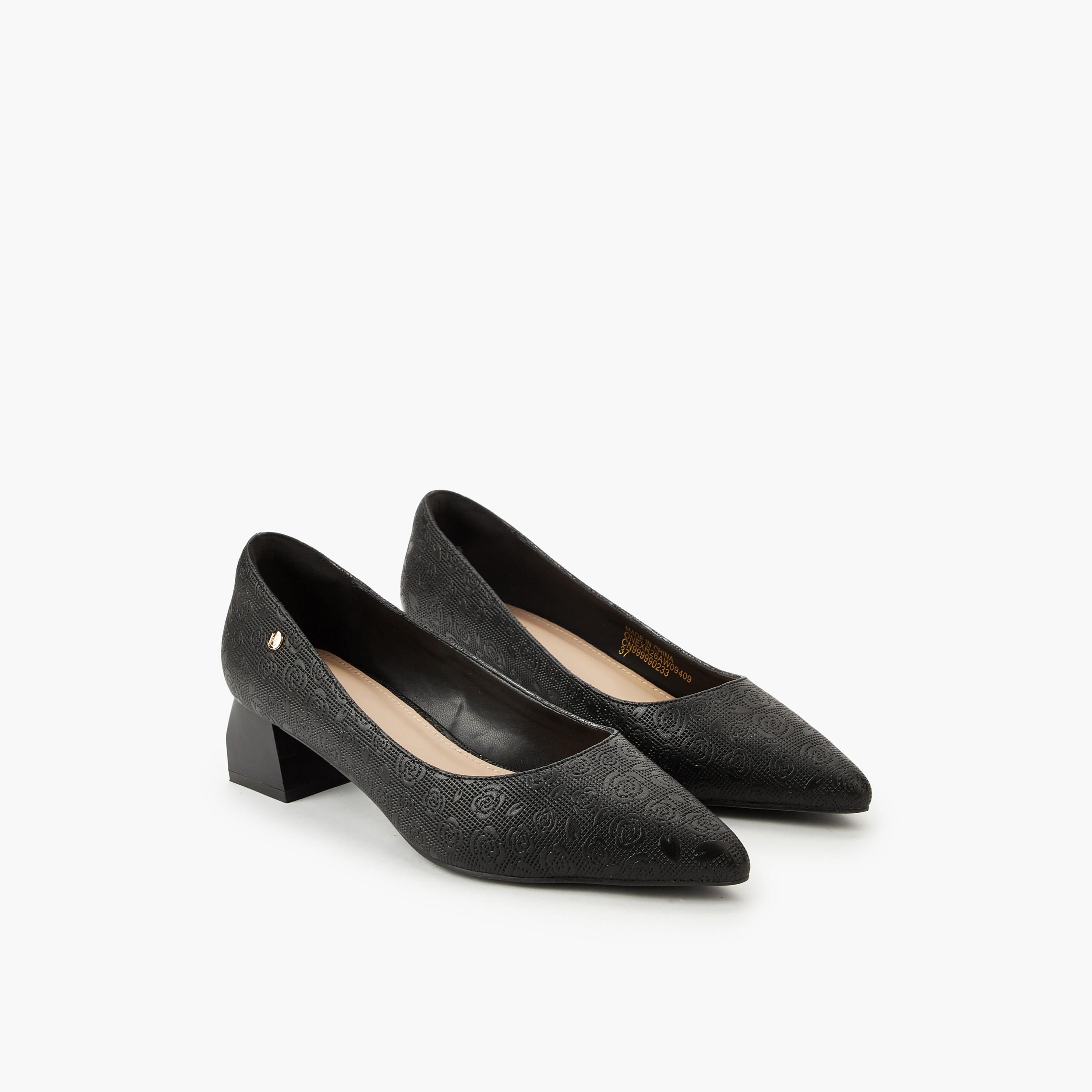 حذاء كلاسيكي بكعب عريض للنساء من فلورا بيلا-women-shoes-heels-image-1