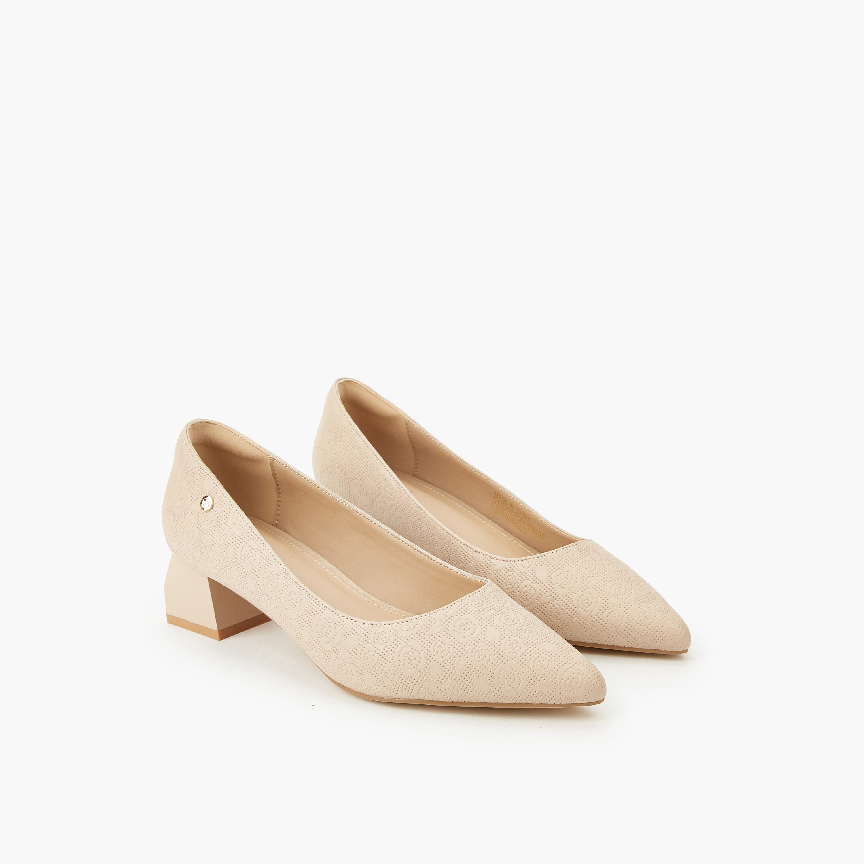 حذاء كلاسيكي بكعب عريض للنساء من فلورا بيلا-women-shoes-heels-image-1
