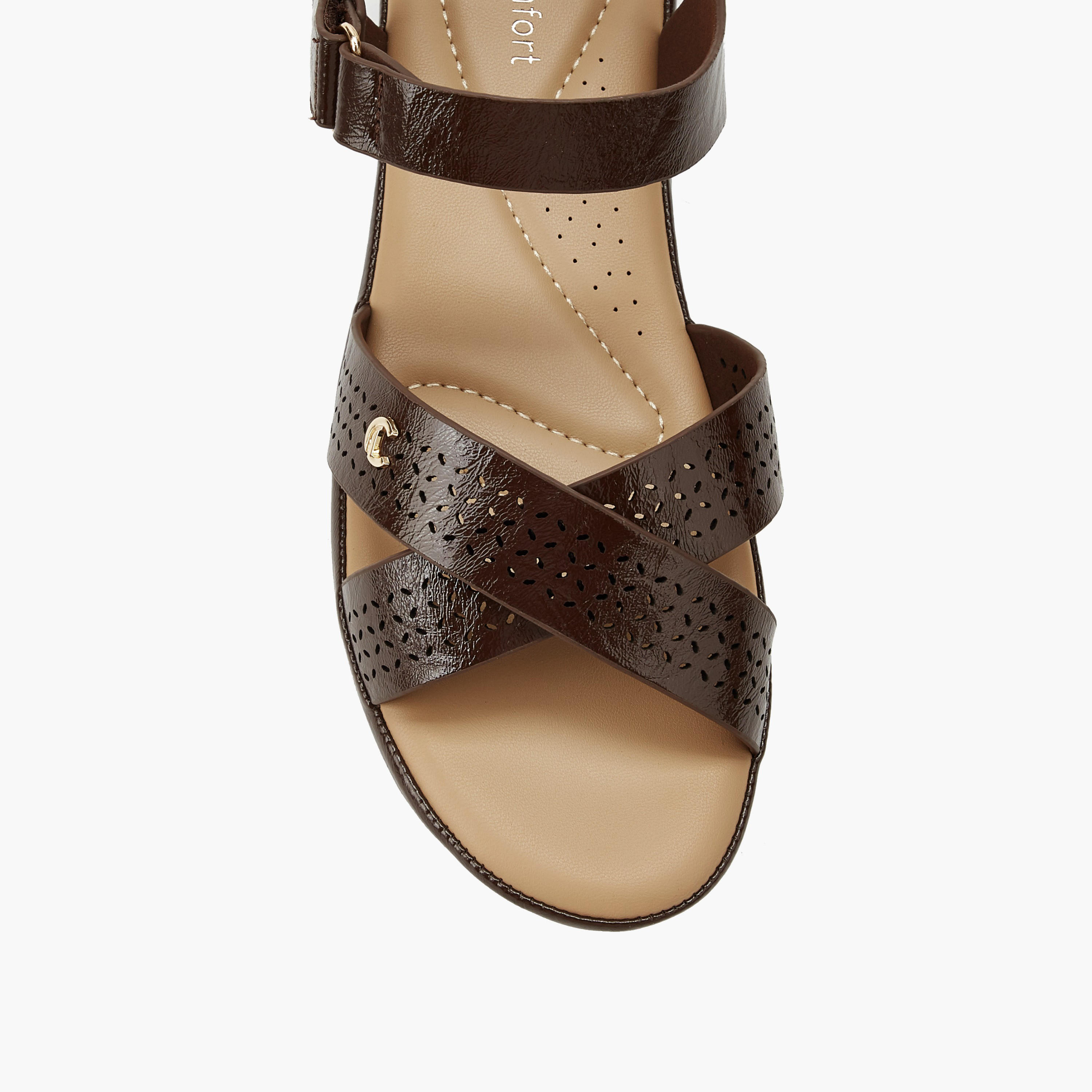 Le Confort Women Hook & Loop Sandals-women-shoes-sandals-flats-image-4