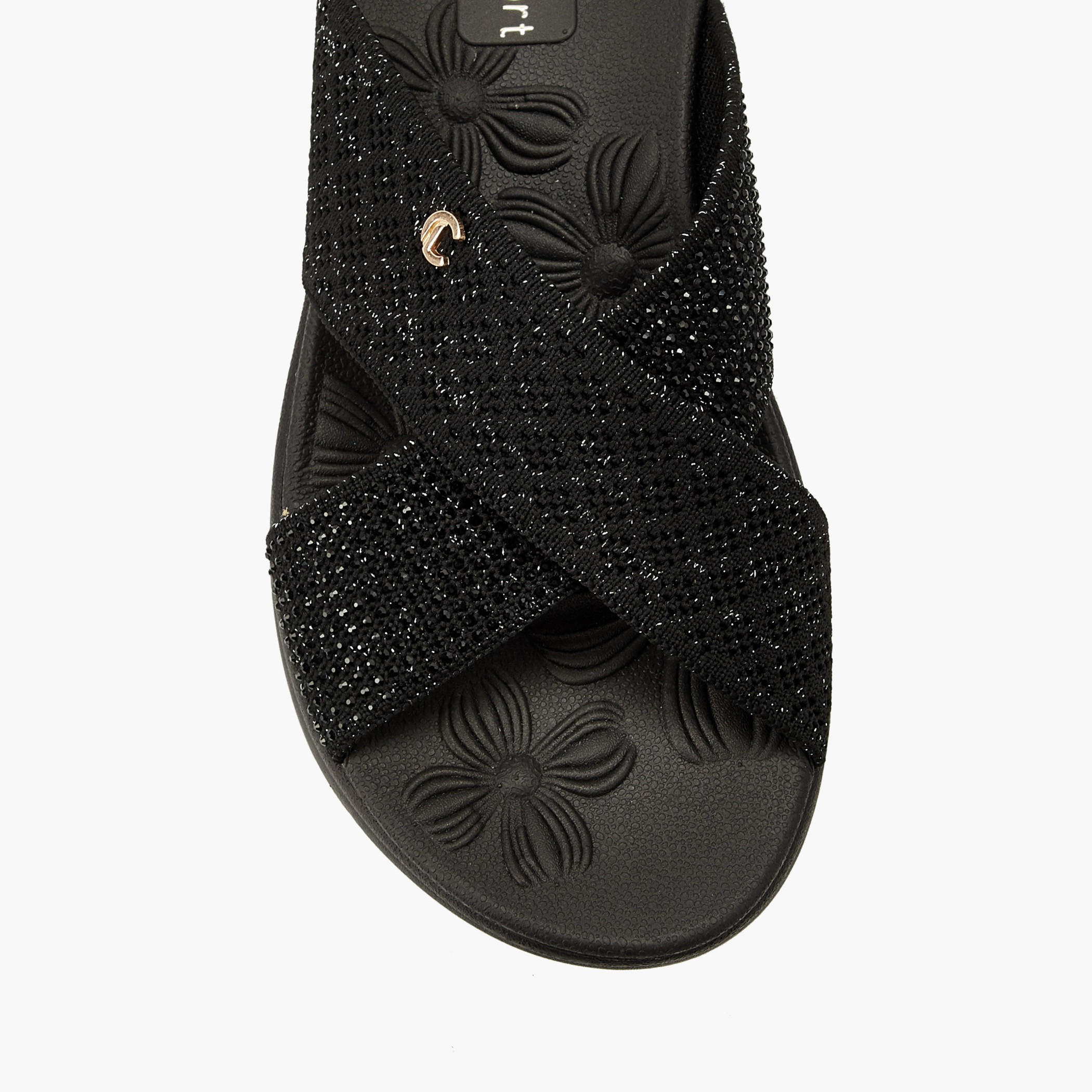 صندل سهل الارتداء بزينة لامعة للنساء من لو كونفورت-women-shoes-sandals-flats-image-4