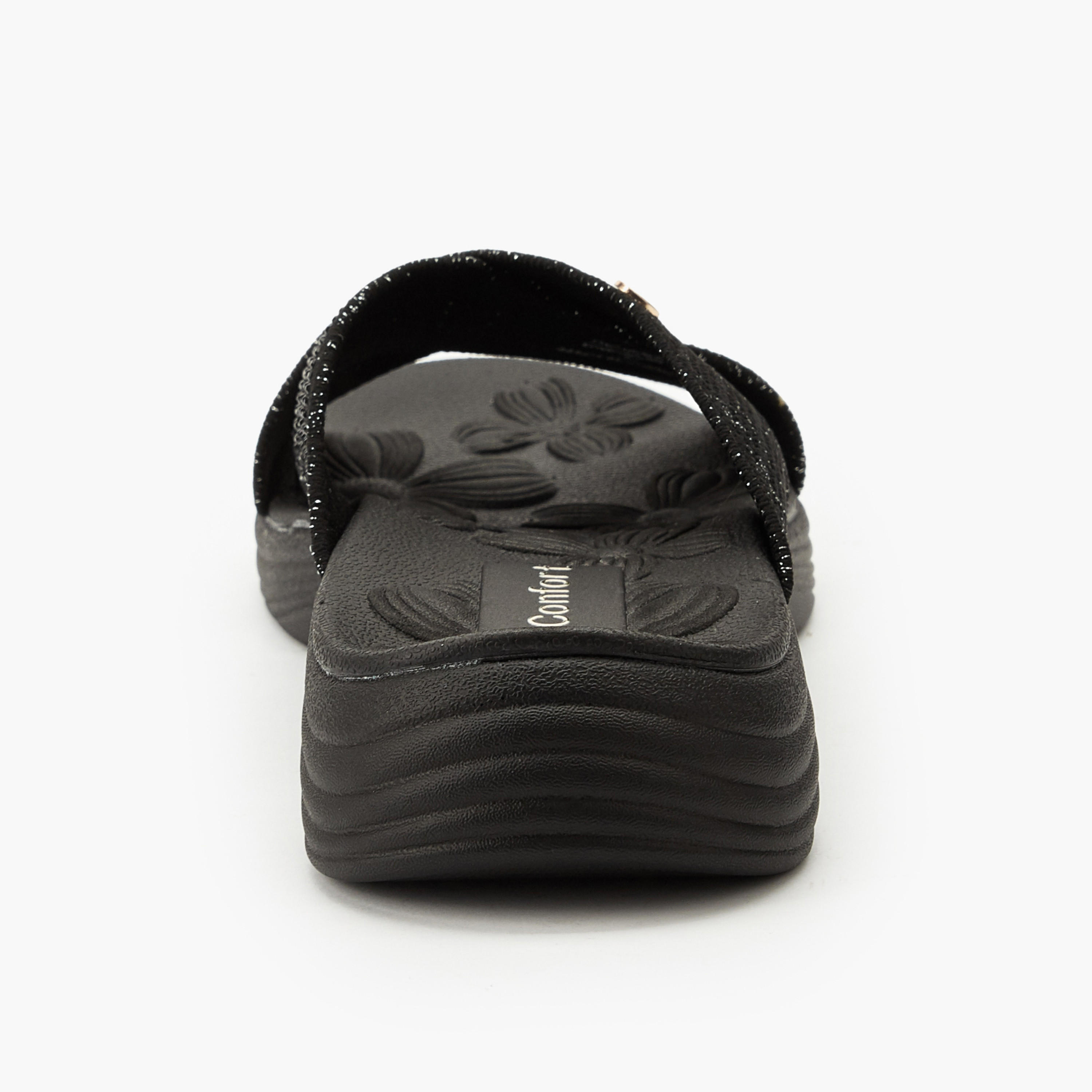 صندل سهل الارتداء بزينة لامعة للنساء من لو كونفورت-women-shoes-sandals-flats-image-5