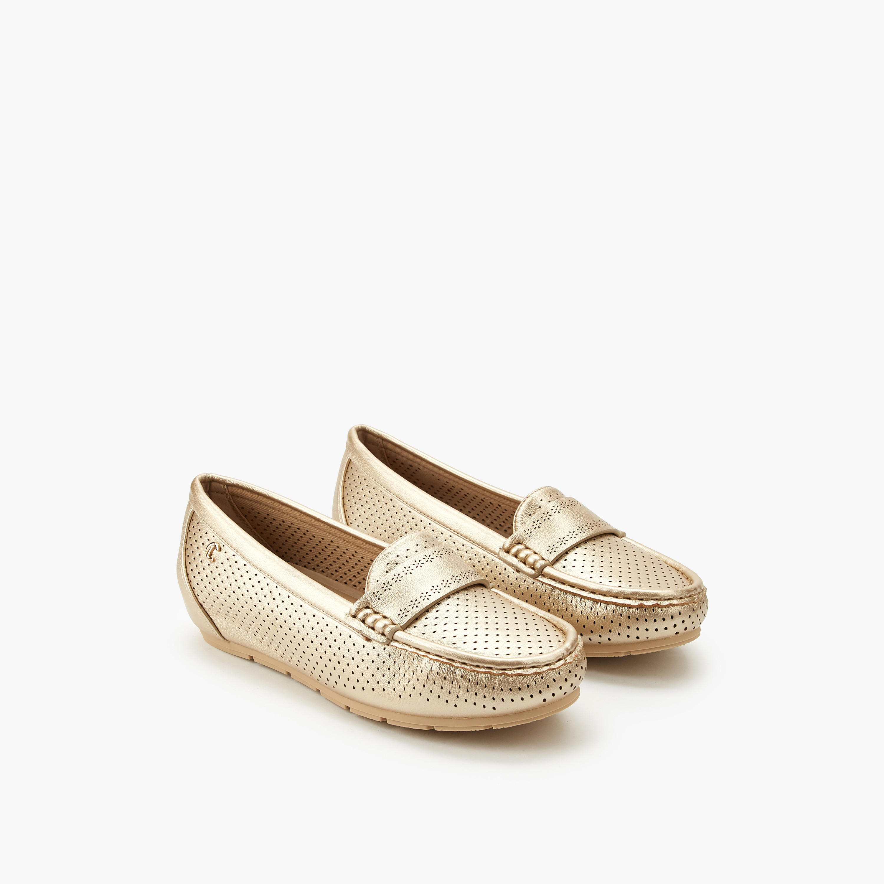 Le Confort Women Perforated Comfort Loafers-women-shoes-loafersandmoccasins-image-1