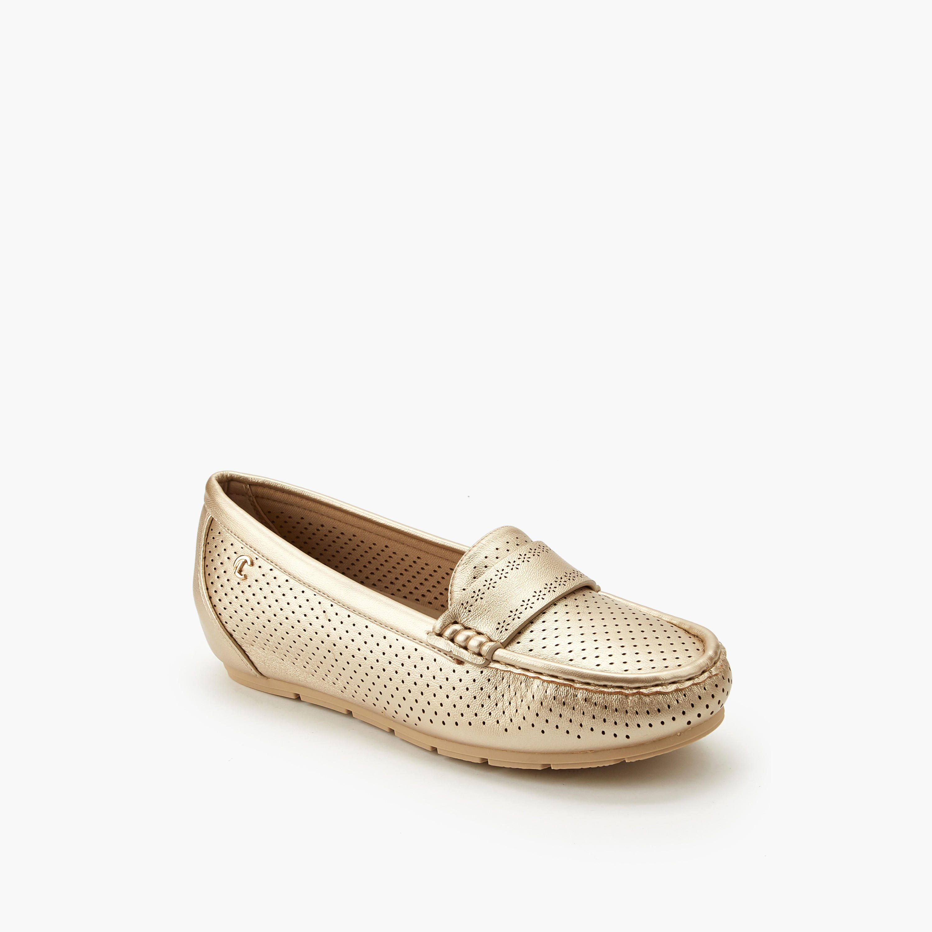 Le Confort Women Perforated Comfort Loafers-women-shoes-loafersandmoccasins-image-2