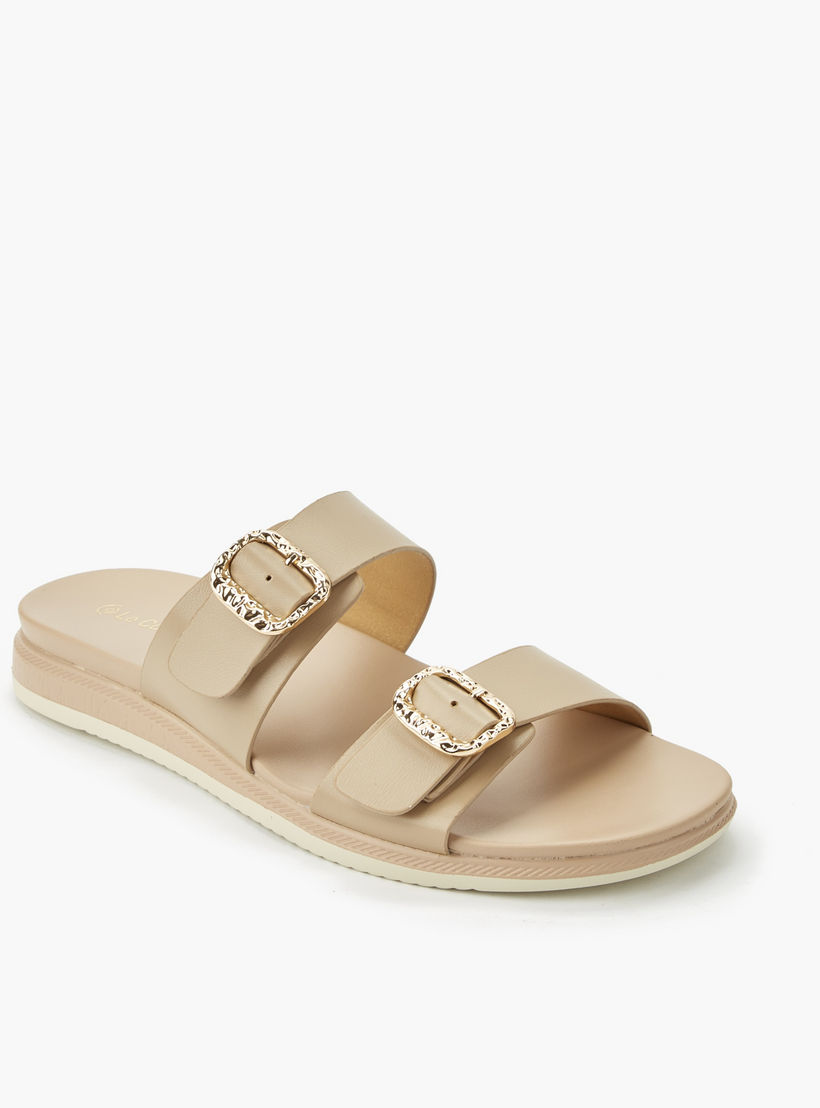 Le Confort Women Metallic Accent Sandals-women-shoes-flats-sandals-image-2